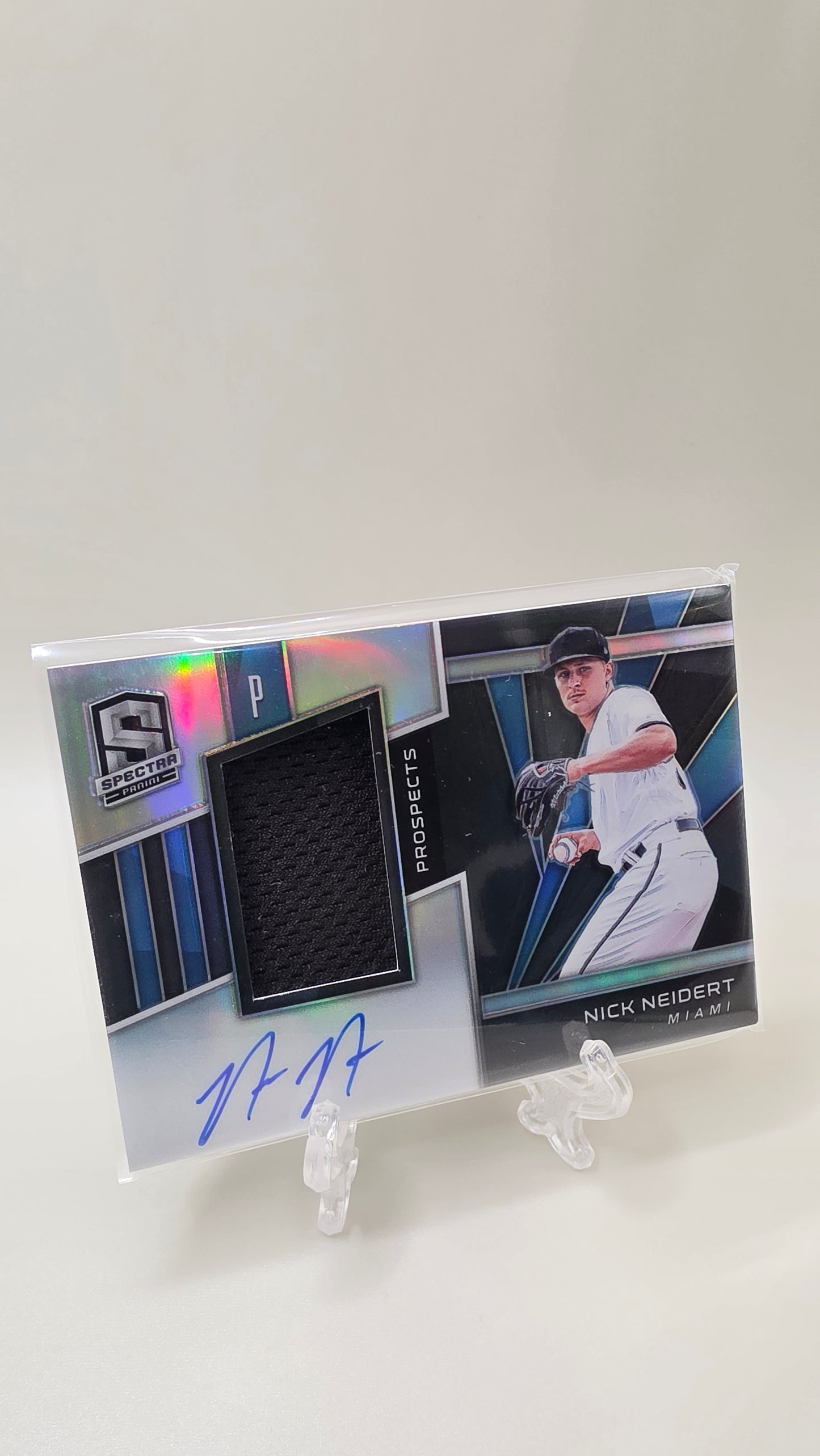 2020 Panini Spectra Nick Neidert Patch Auto #/199 Card #SPJA-NN