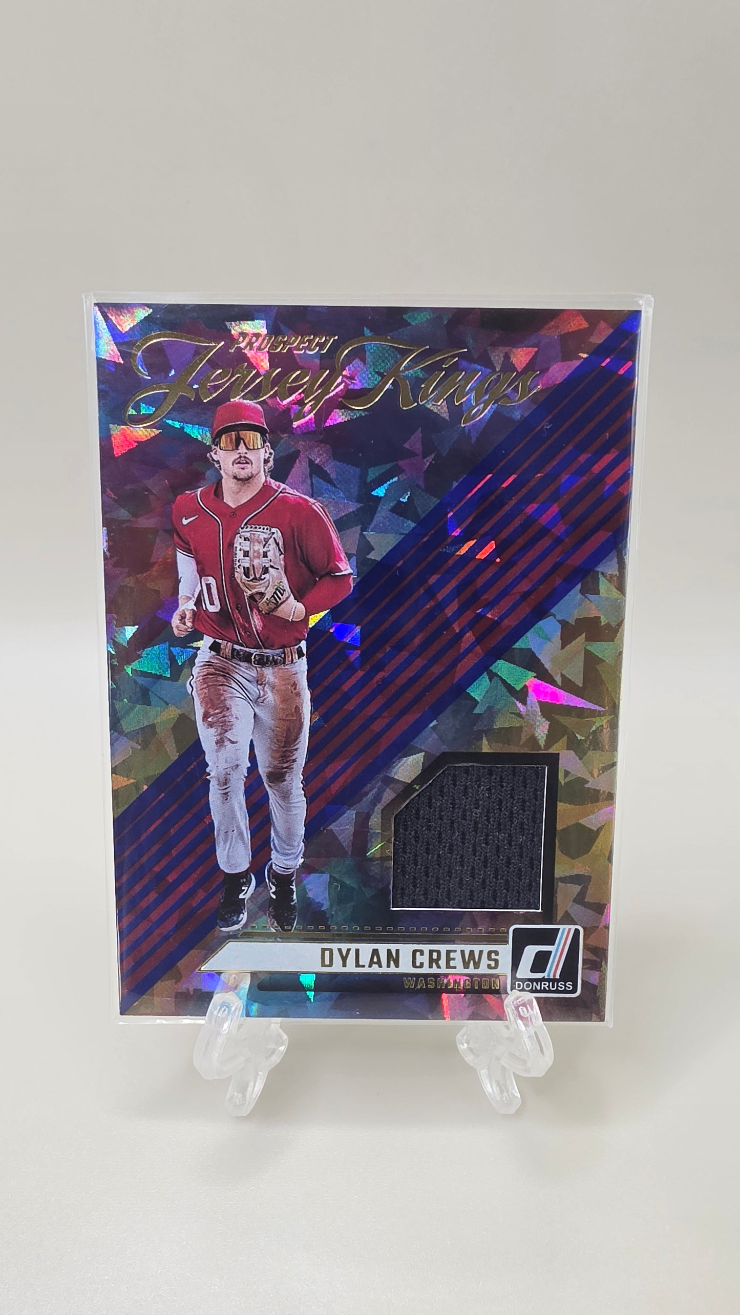 2024 Panini Donruss Dylan Crews Prospect Jersey Kings Blue Ice #PJK-DC
