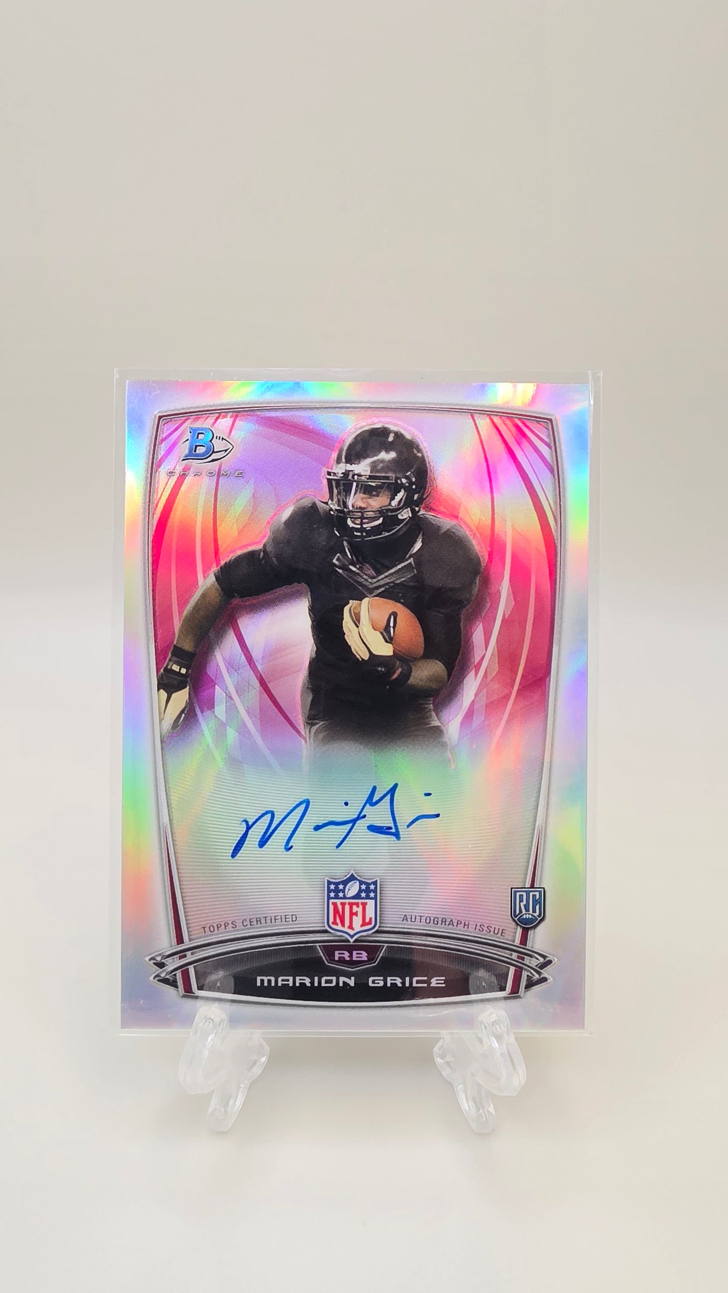 2014 Bowman Chrome Marion Grice Refractor Rookie Auto #48