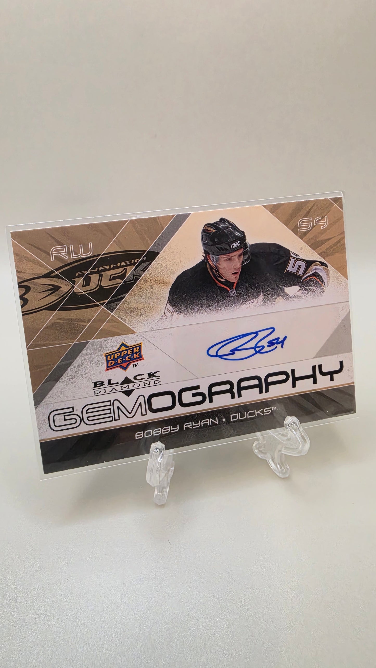 2008 Upper Deck Black Diamond Bobby Ryan Gemography #G-BR