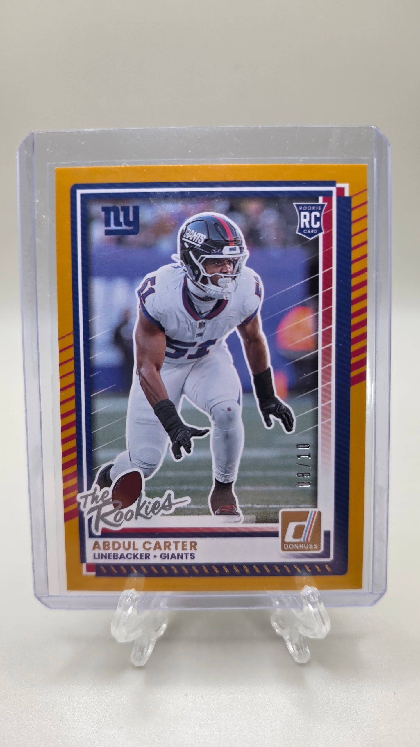 2025 Donruss Abdul Carter The Rookies Card No.DRH-11 Gold #/10