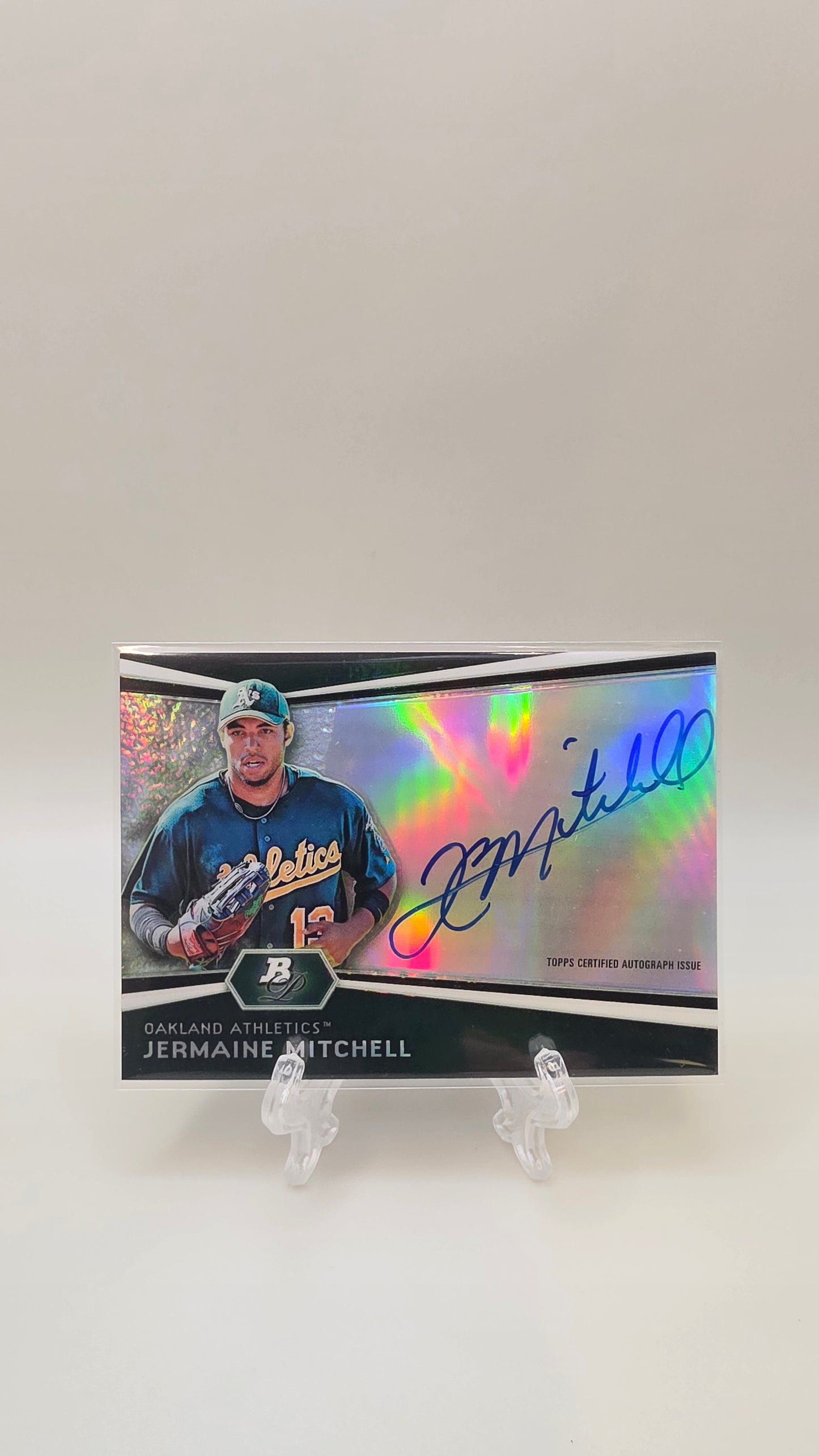 2012 Bowman Platinum Jermain Mitchell Silver Auto #AP-JM