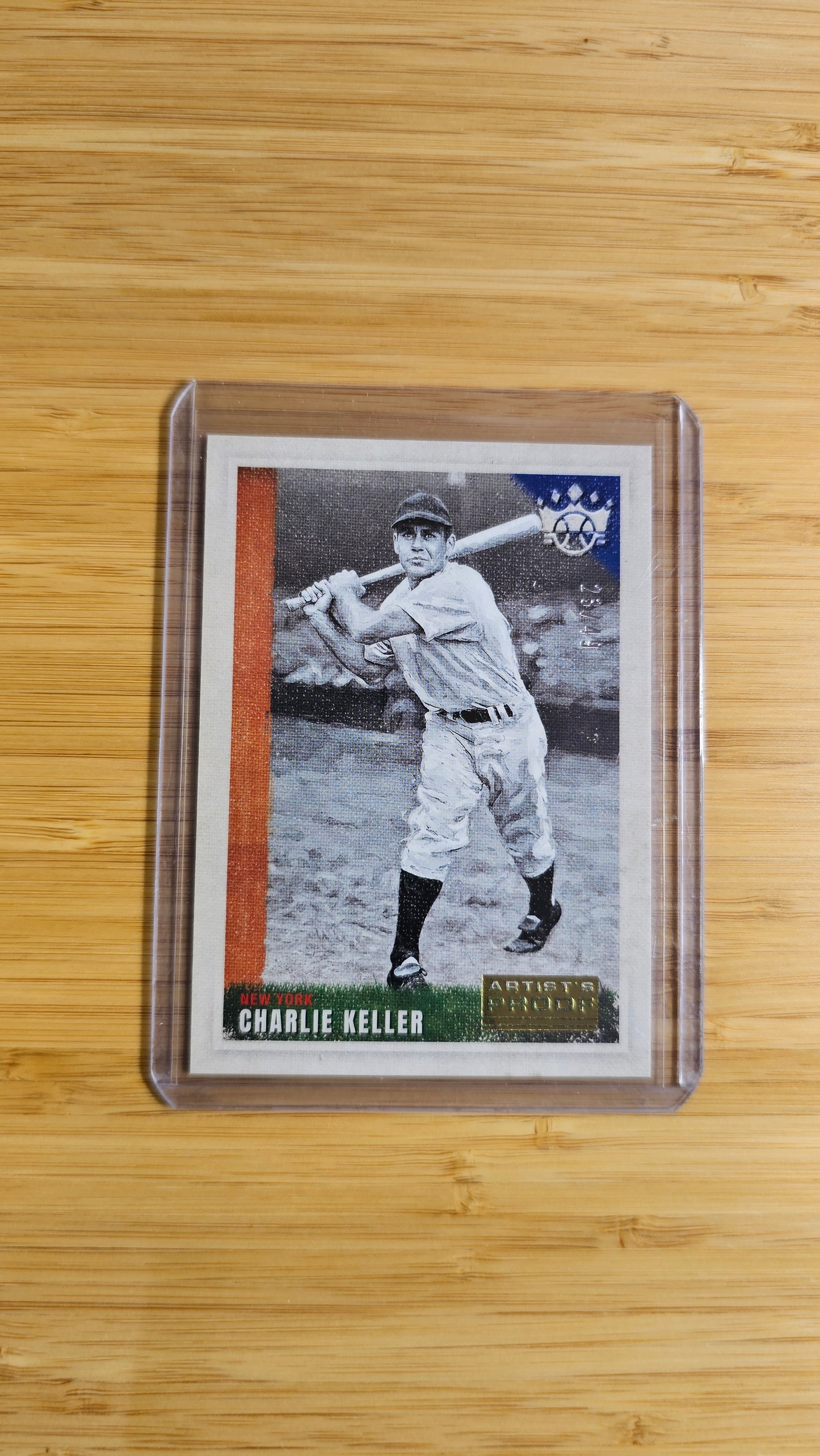 2022 Panini Diamond Kings Charlie Keller Artist Proof Gold /49 Card No.2