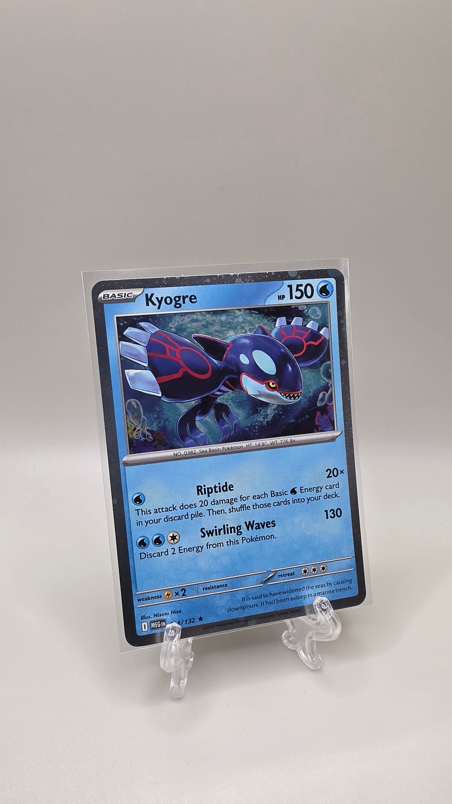 Pokémon TCG Kyogre 034/132 Promo Card English