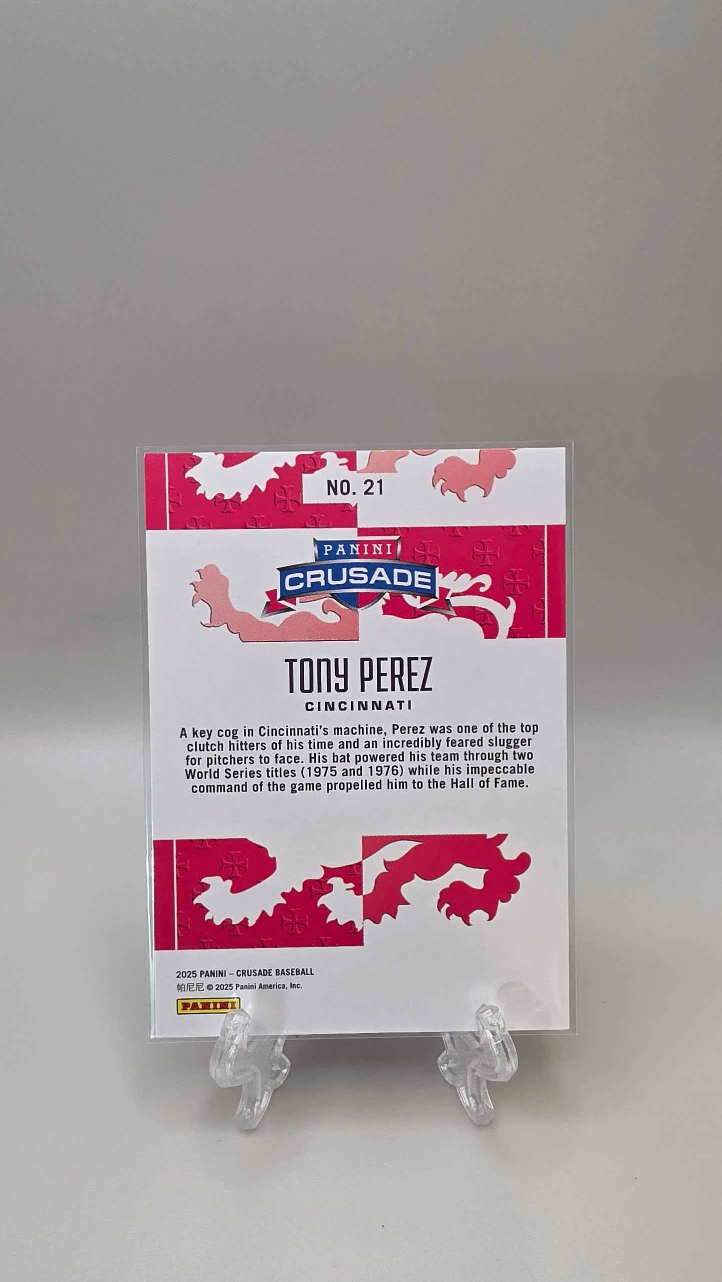 2025 Panini Crusade Tony Perez Blue /199 #21