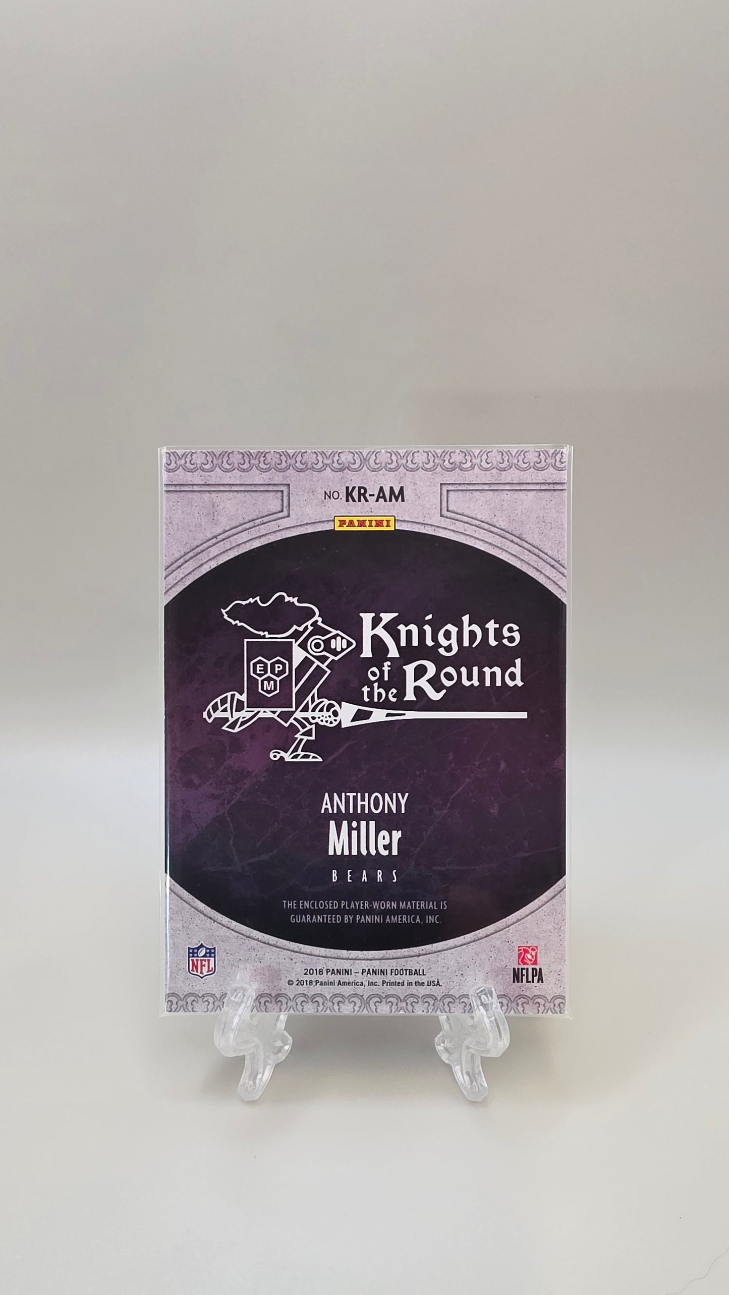 2018 Panini Football Anthony Miller Knight of the Round Table Mem #KR-AM