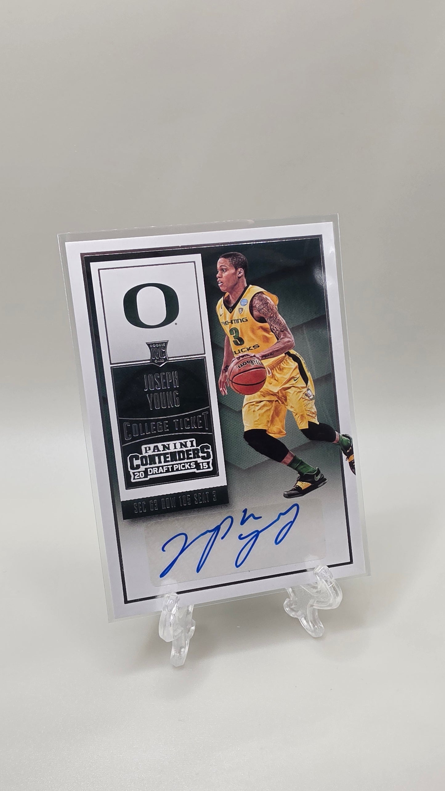 2015 Contenders Draft Picks College Ticket Joseph Young Auto Card #121