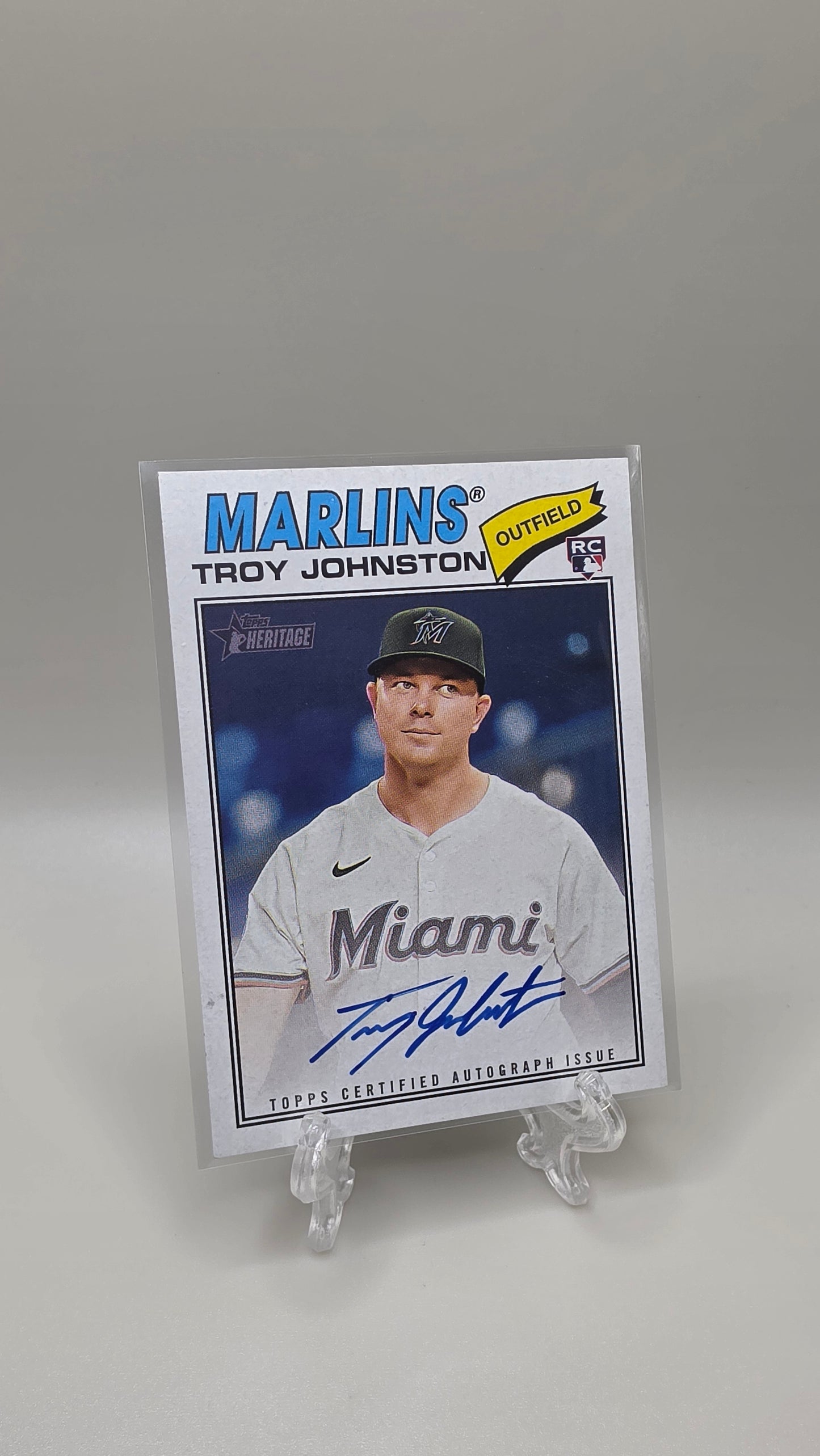 2026 Topps Heritage Troy Johnston Rookie Auto Card # ROA-TJ