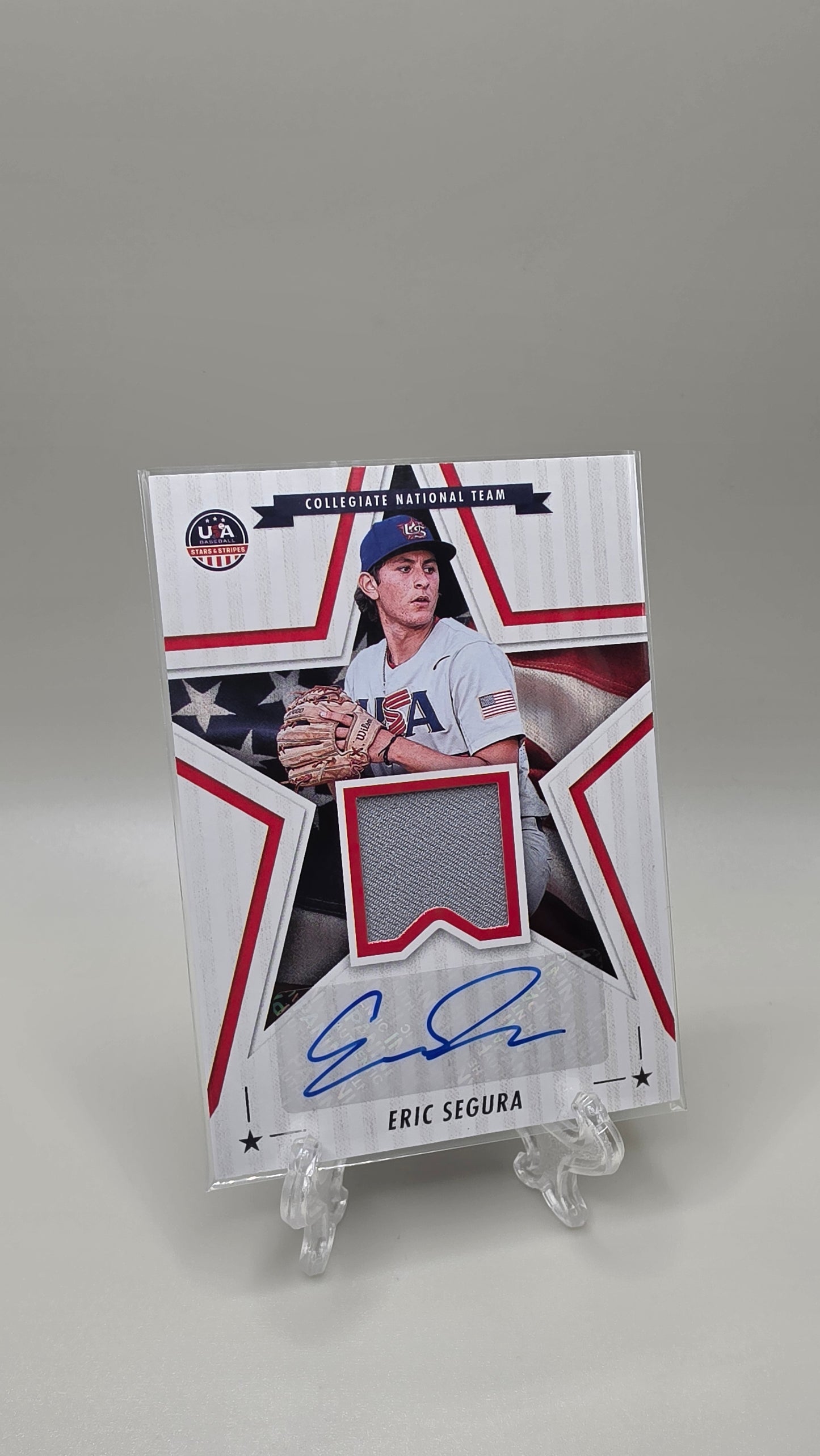 2025 Panini Stars & Stripes Eric Segura Rookie Patch Auto Card # SSM-ES