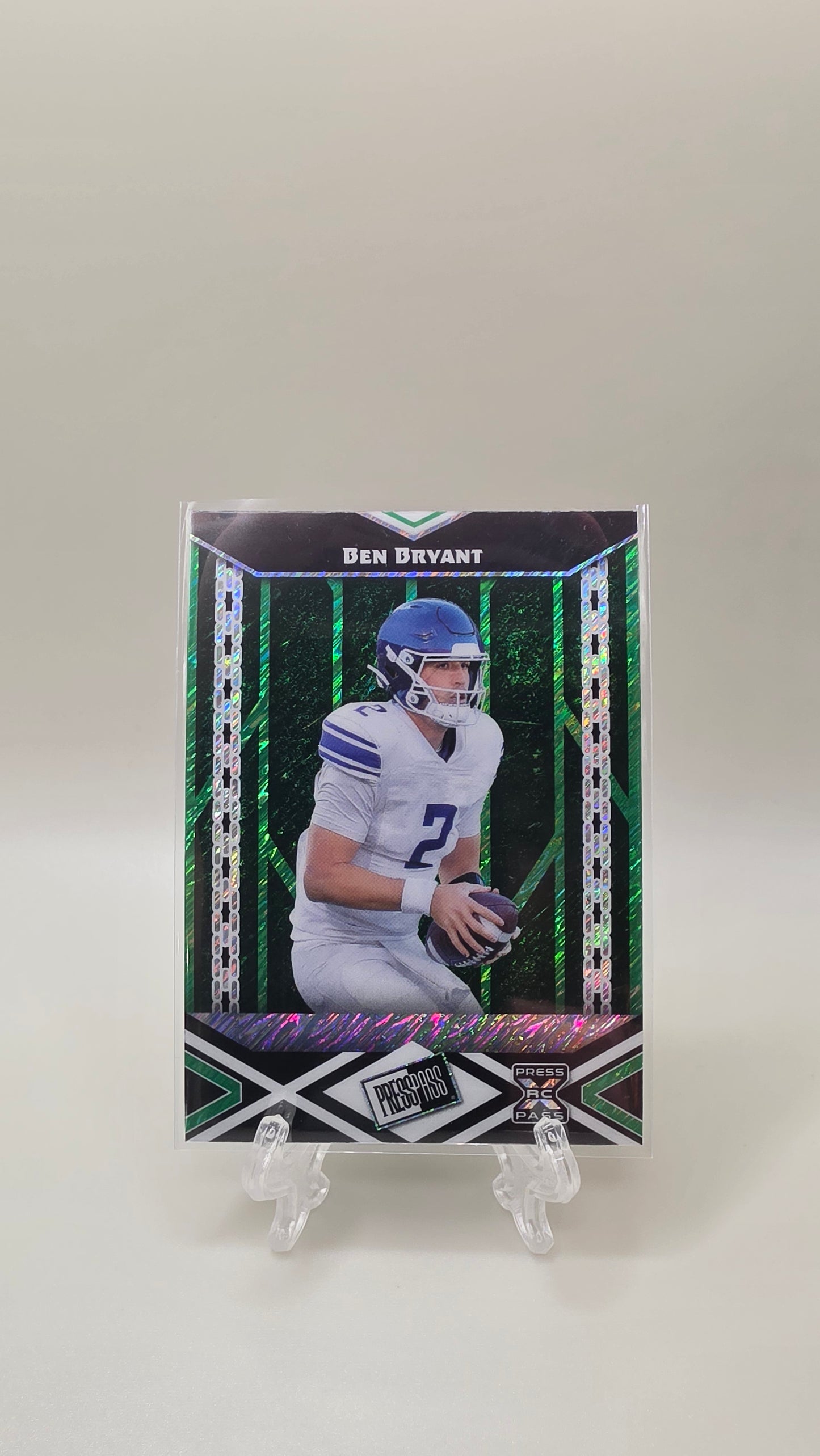2024 Leaf PressPass Ben Bryant Green RC /7 #PPB-268