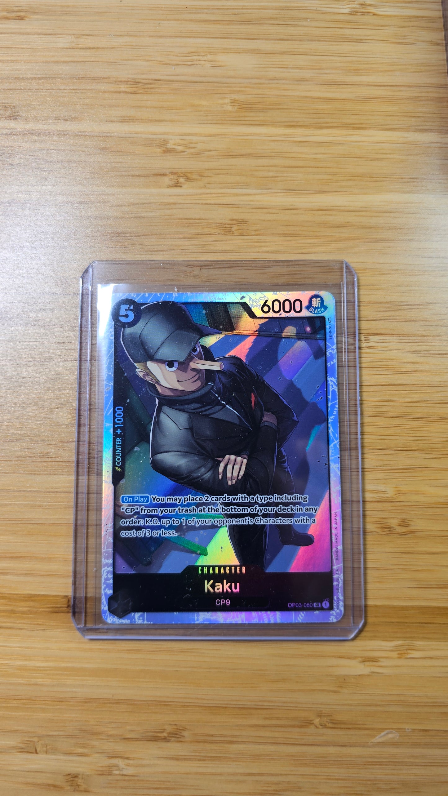 Kaku OP03-080 SR One Piece TCG (Pillars of Strength set) English