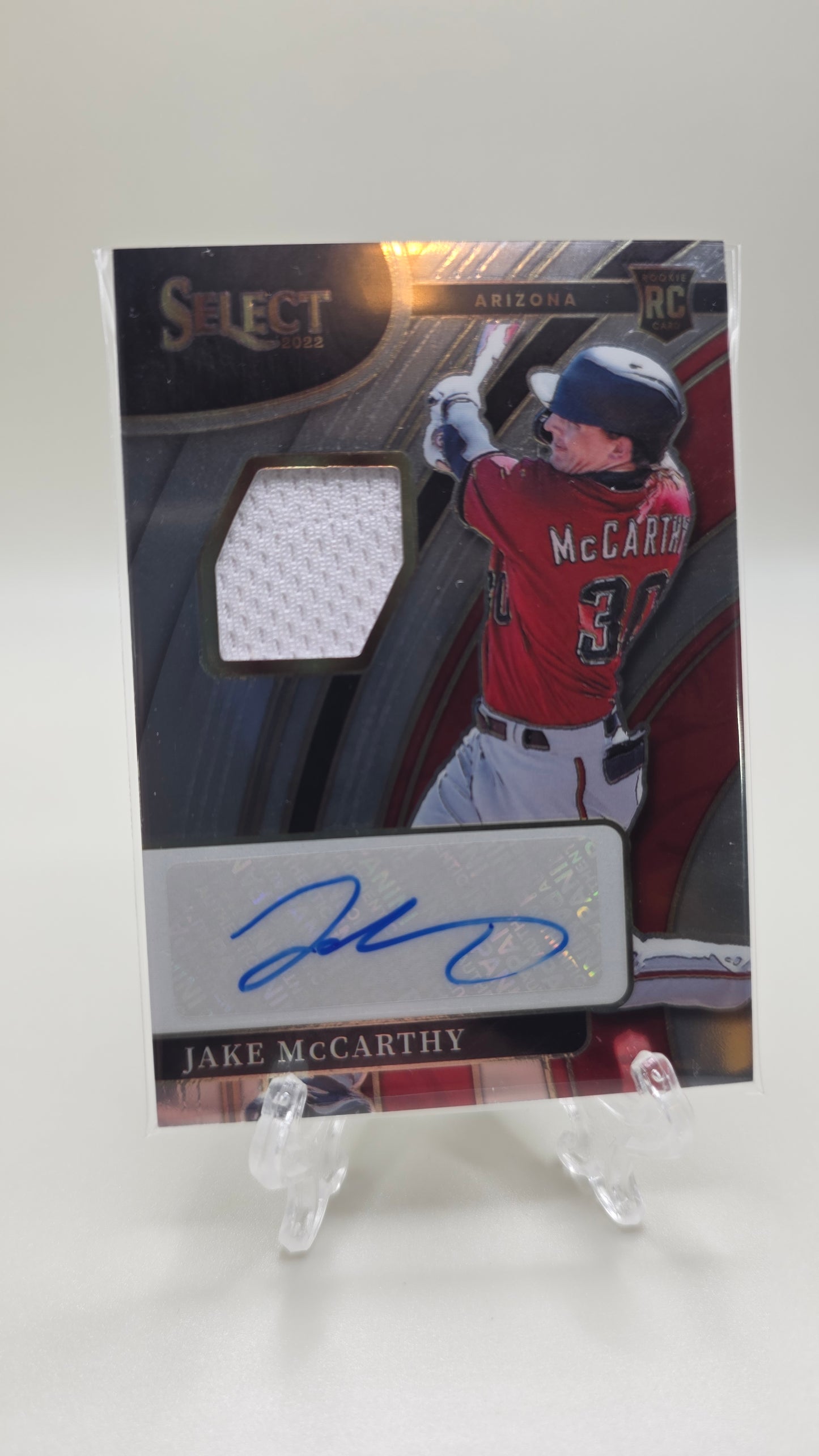 2022 Select Jake McCarthy Rookie Patch Auto # /299 Card #RJA-JM
