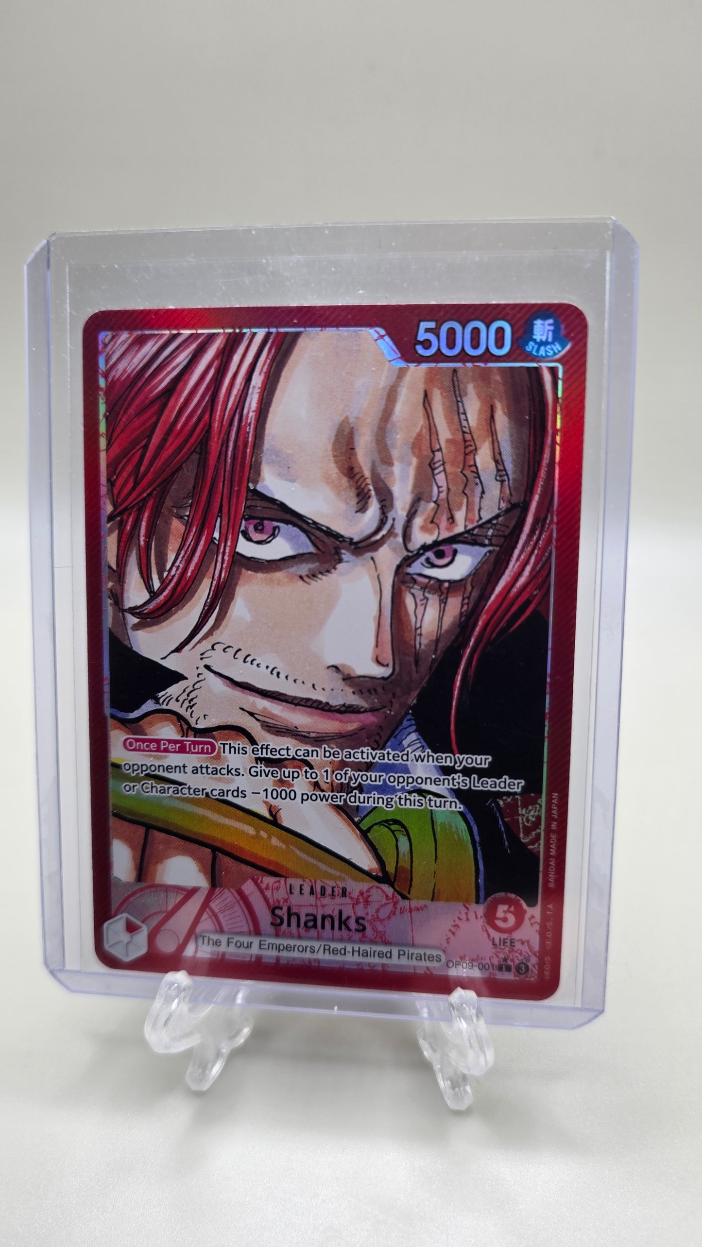 Shanks OP09-001 L⭐ Alt Art One Piece TCG (Emperors in the New World Set) English