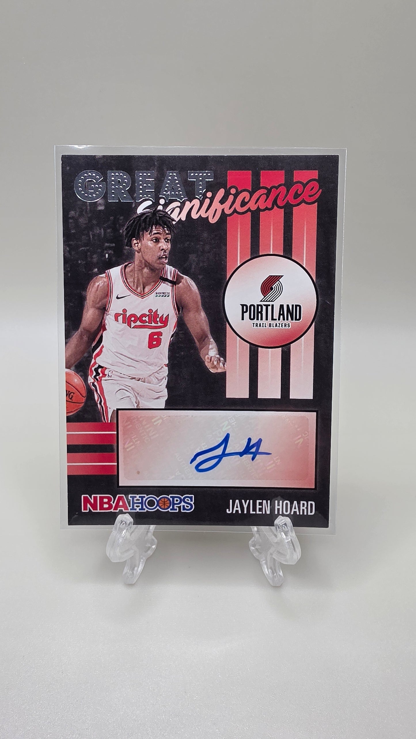 2020-21 Panini Hoops Great Significance Jaylen Hoard Auto Card #GS-JHR