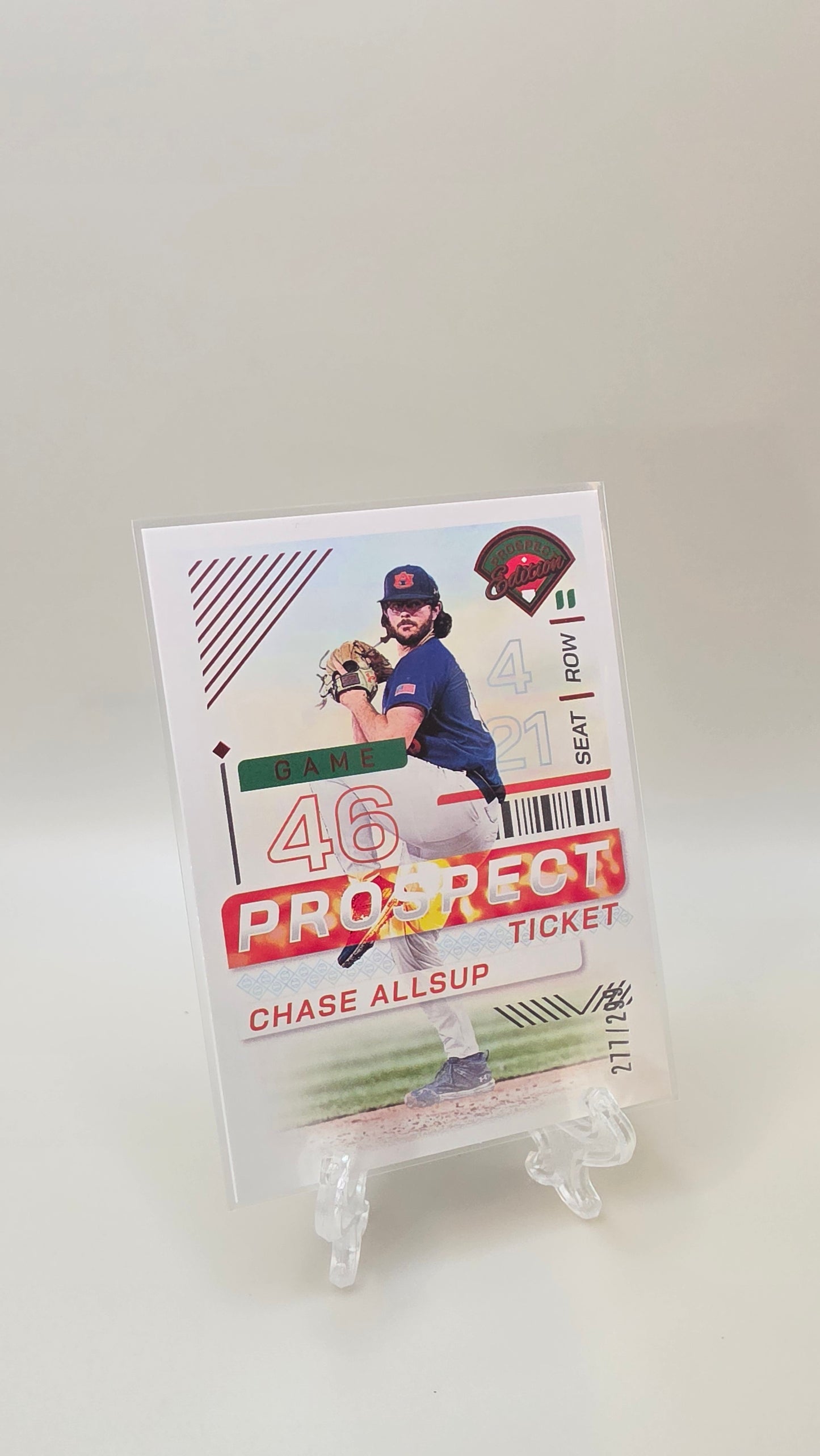 2024 Prospect Edition Chase Allsup Prospect Ticket Purple /299 #75