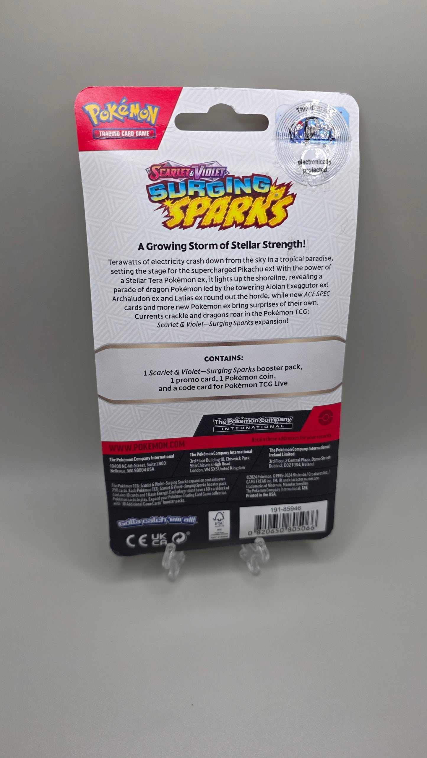 Pokémon TCG Surging Sparks S&V Wooper Promo Blister Pack Sealed