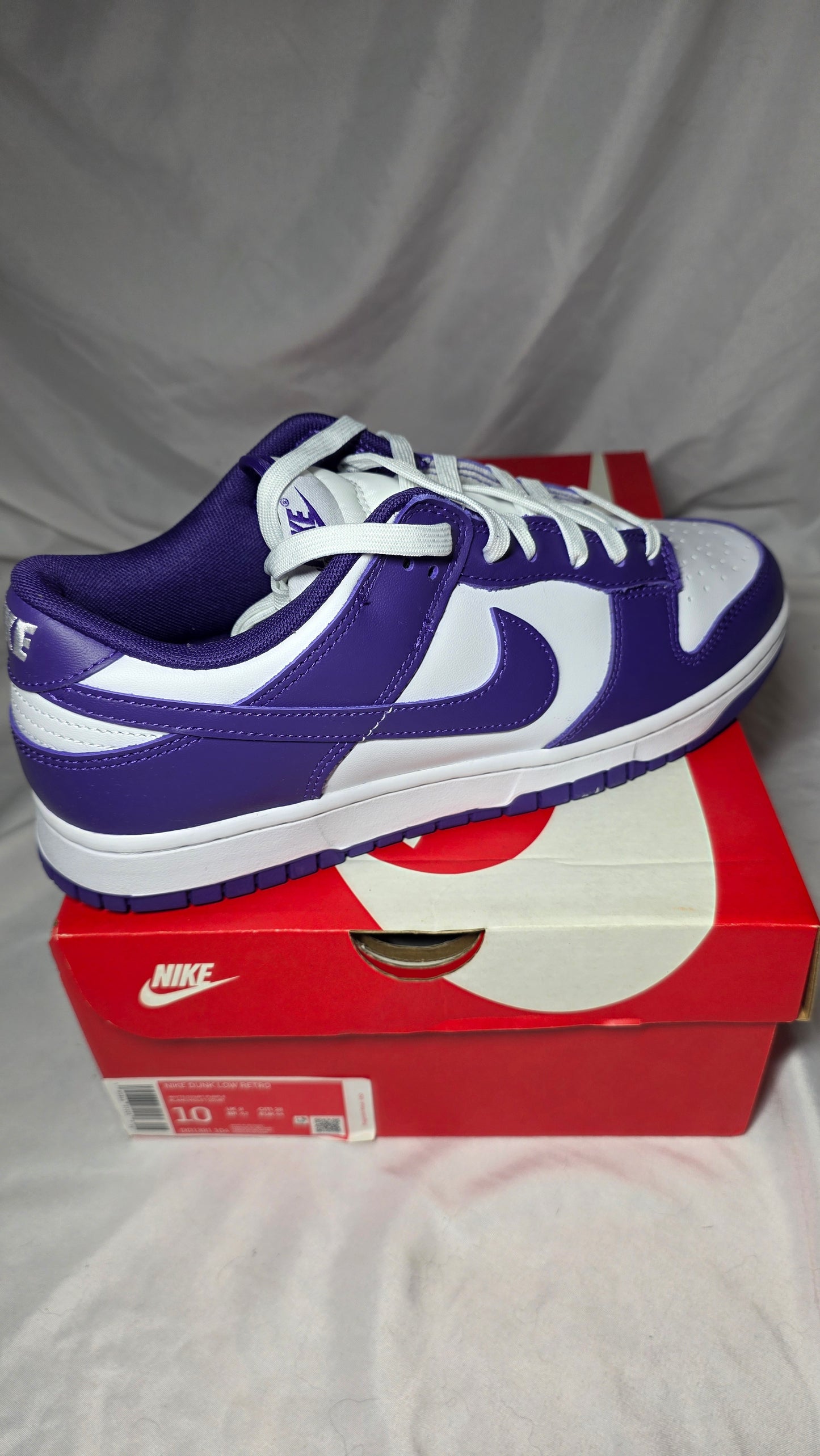 Nike SB Dunk Low Retro Court Purple Mens 10 DD1291-104 NIB