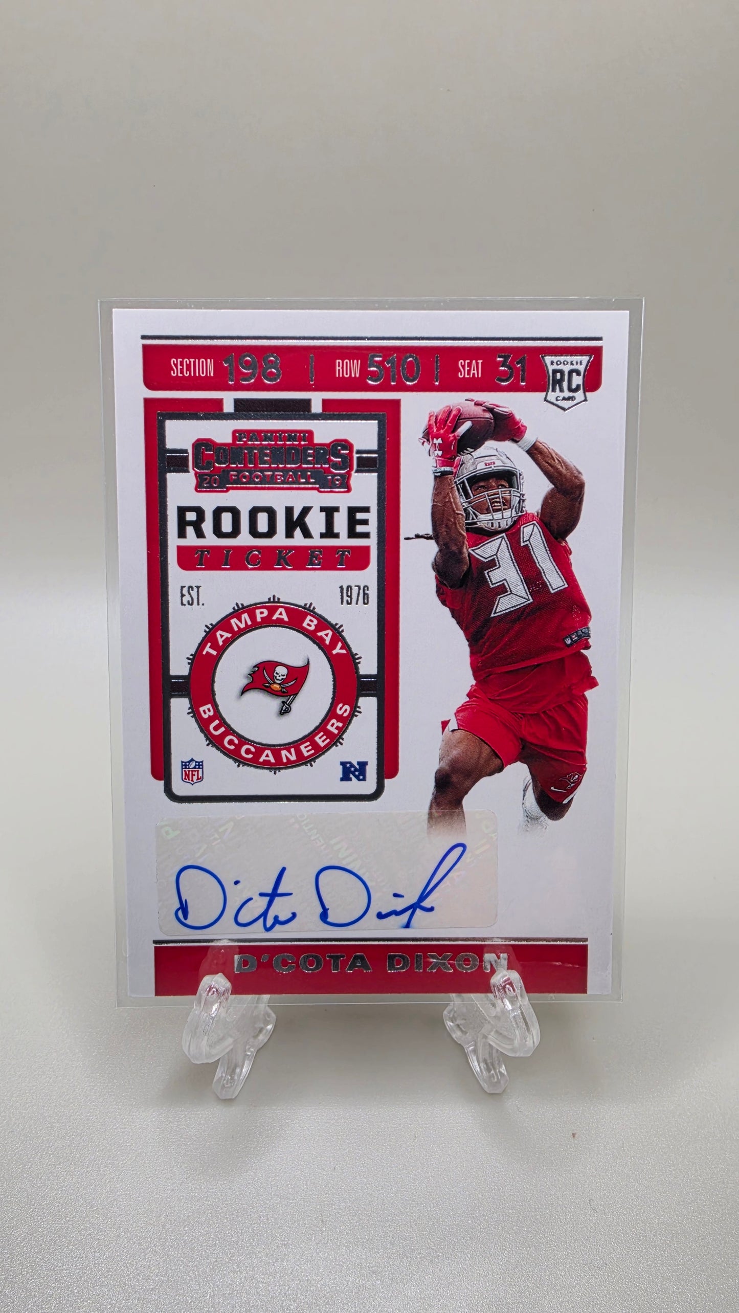 2019 Panini Contenders D'Cota Dixon Rookie Card #255
