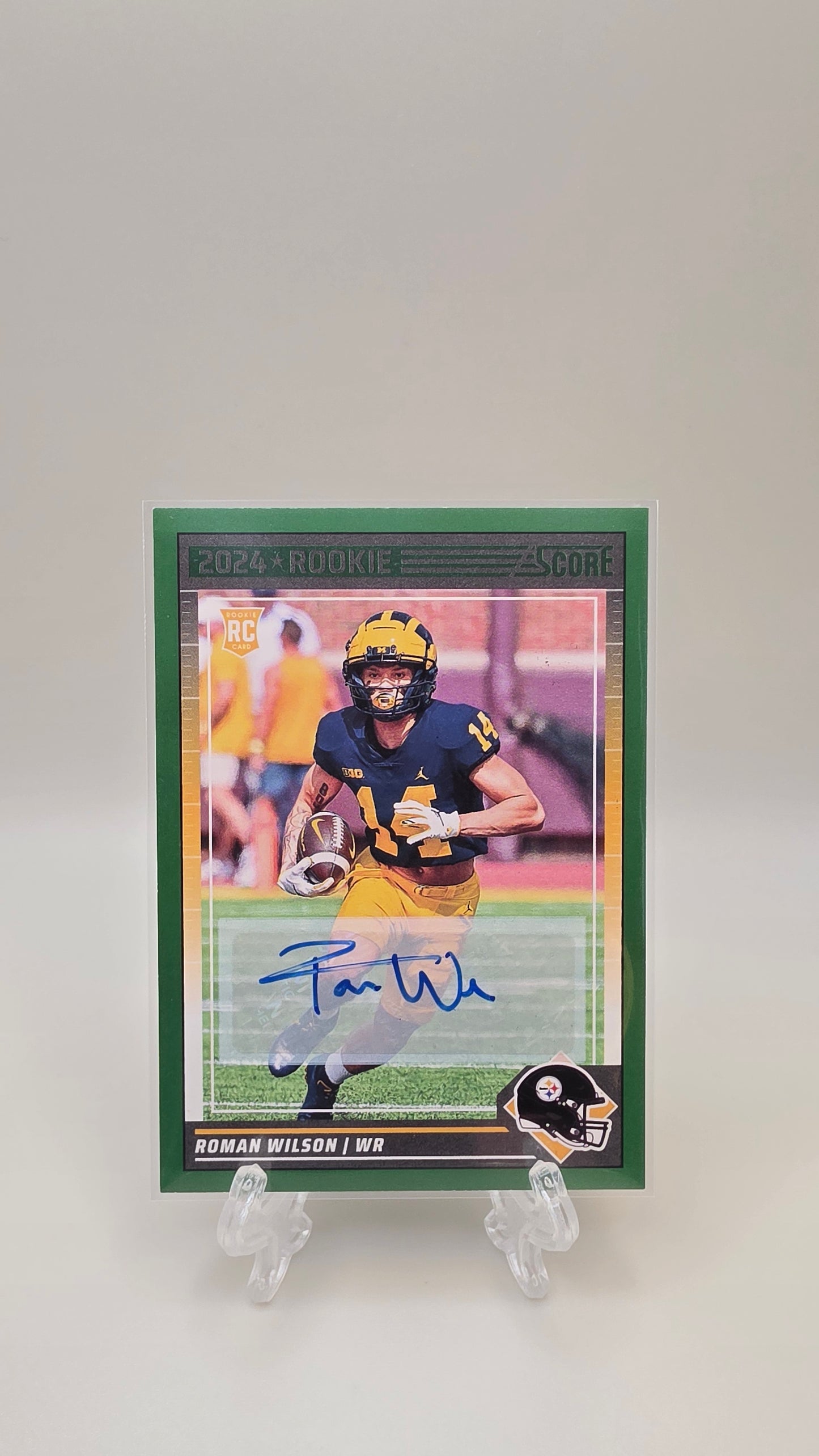2024 Score Roman Wilson Green Rookie Auto #360