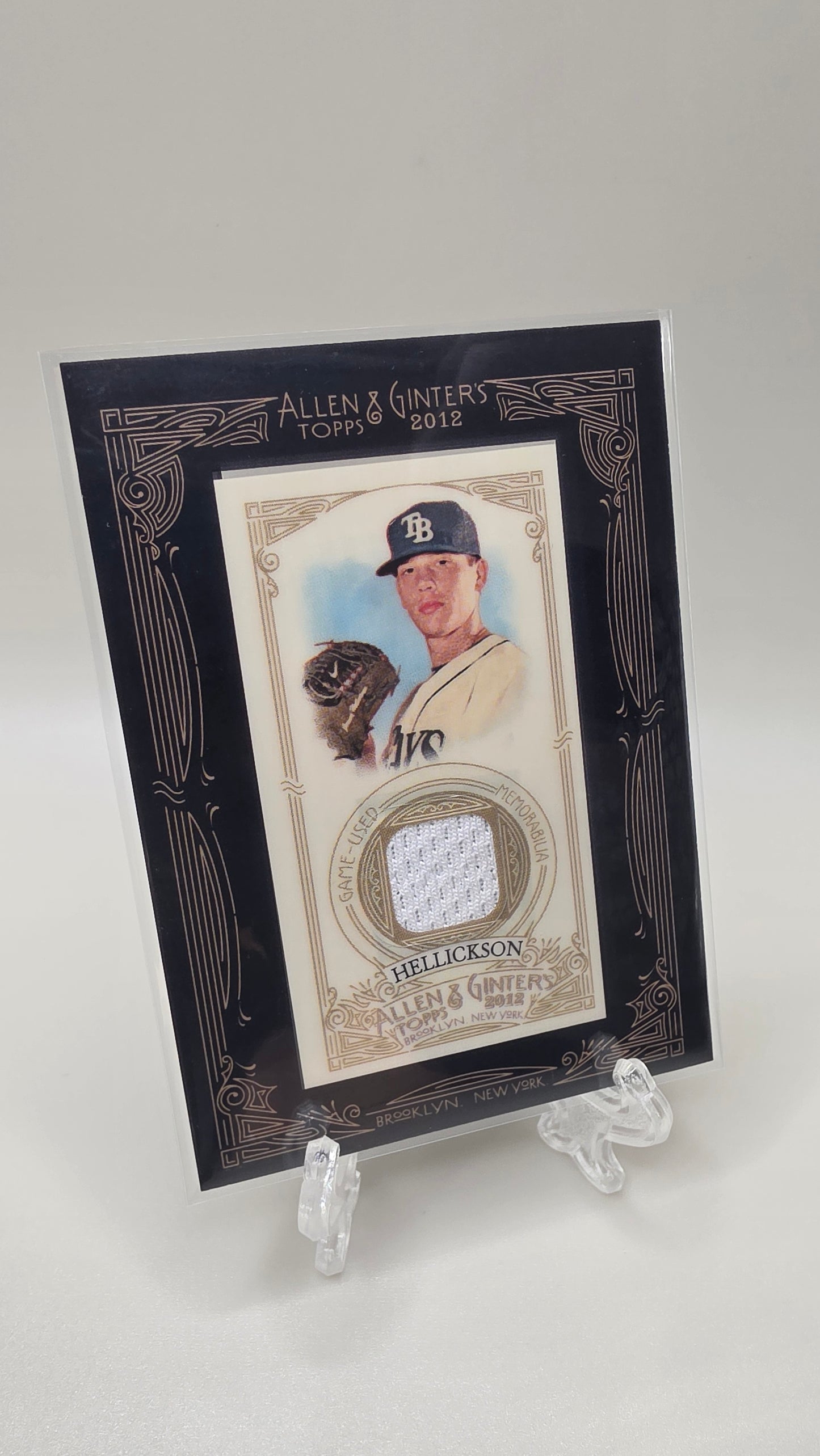 2012 Allen & Ginters Jeremy Hellickson Relic Card #AGR-JHE