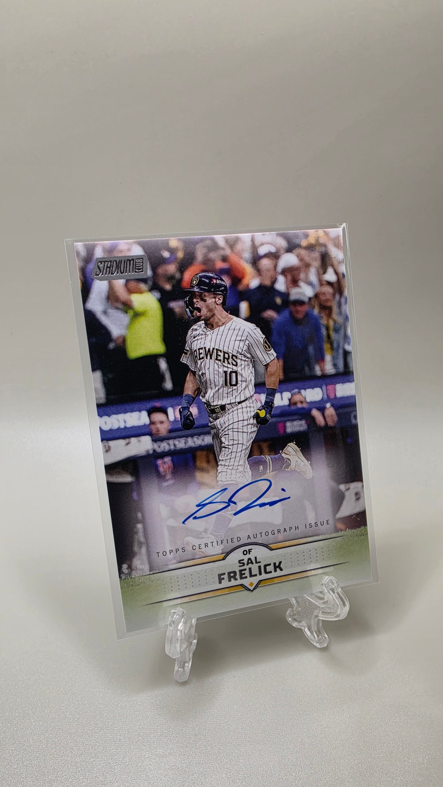 2025 Topps Stadium Club Sal Frelick Base Autograph Card # SCBA-SF