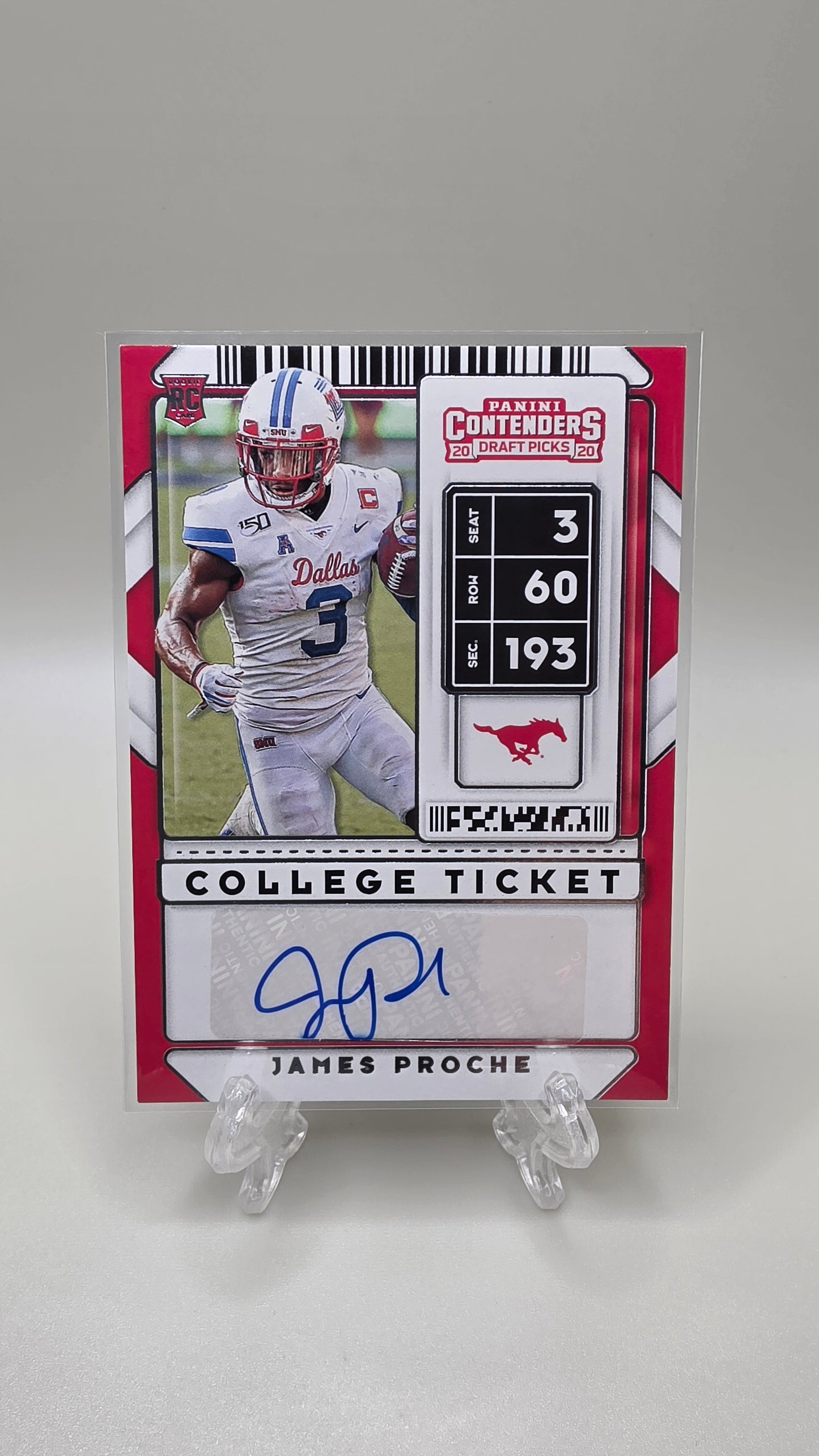 2020 Panini Contenders James Proche College Ticket Auto Card #234