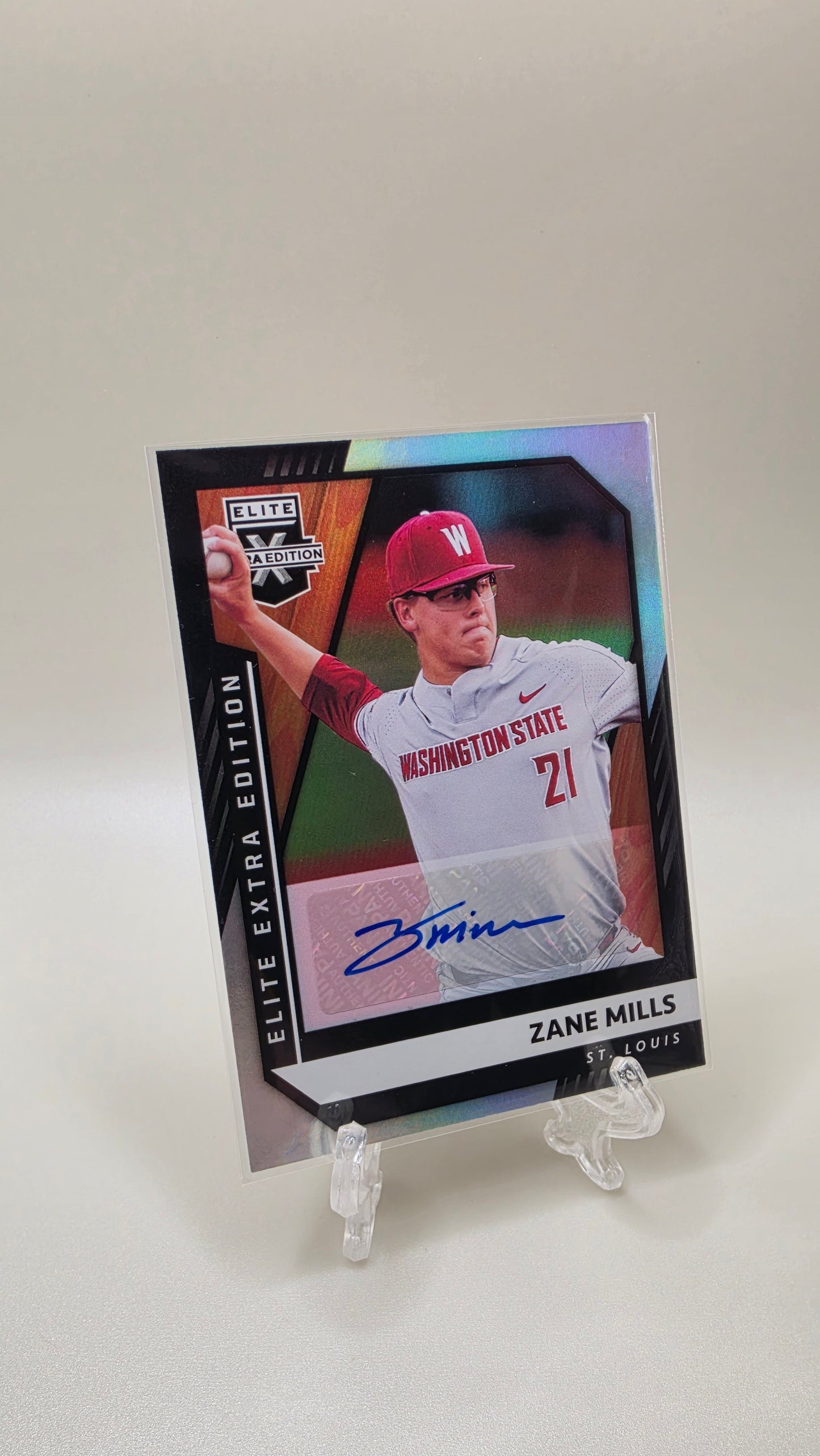 2021 Panini Elite Baseball Extra Edition Zane Mills Auto Card # 120