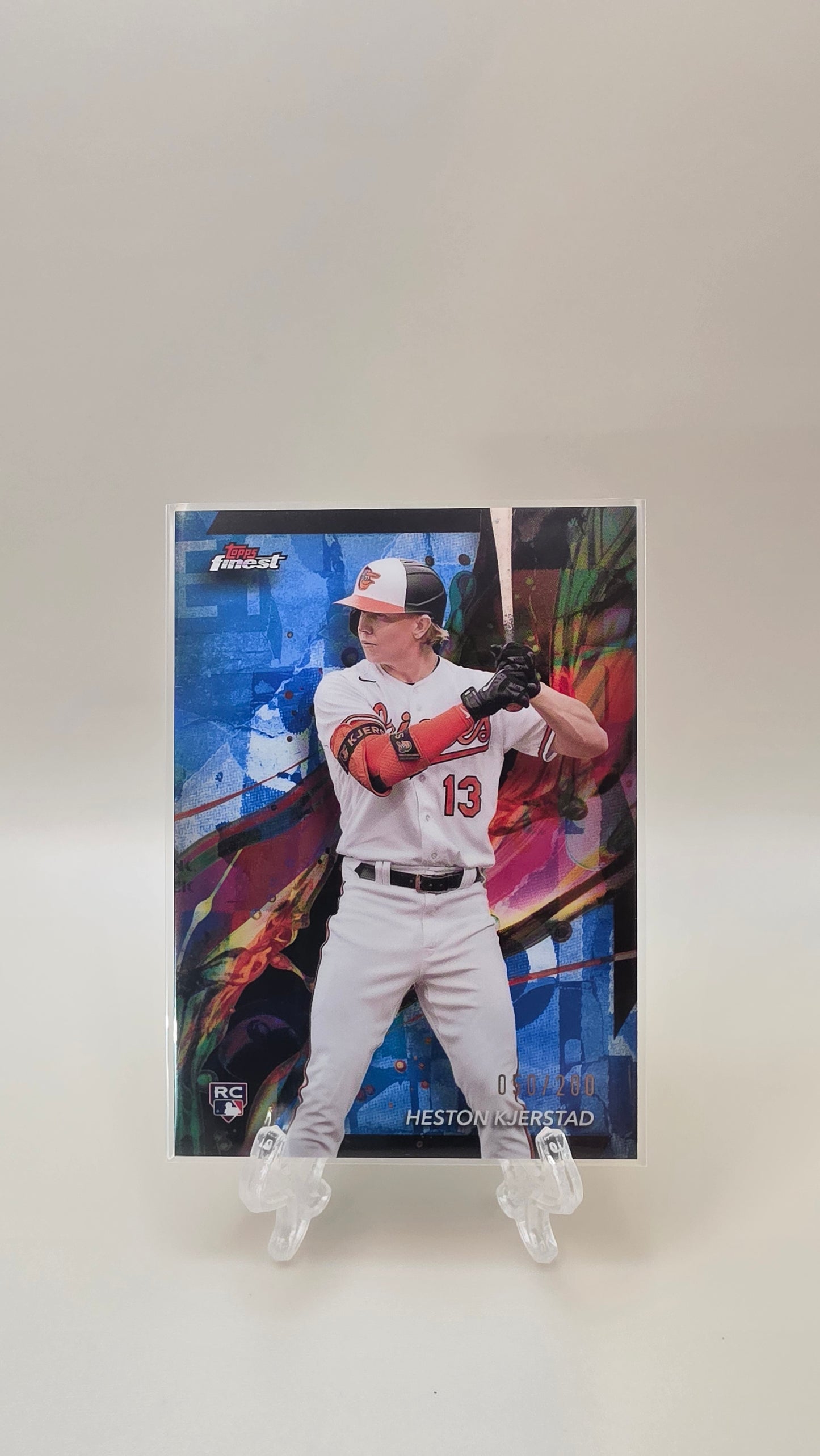 2024 Topps Finest Heston Kjerstad RC Blue Refractor /200 #43