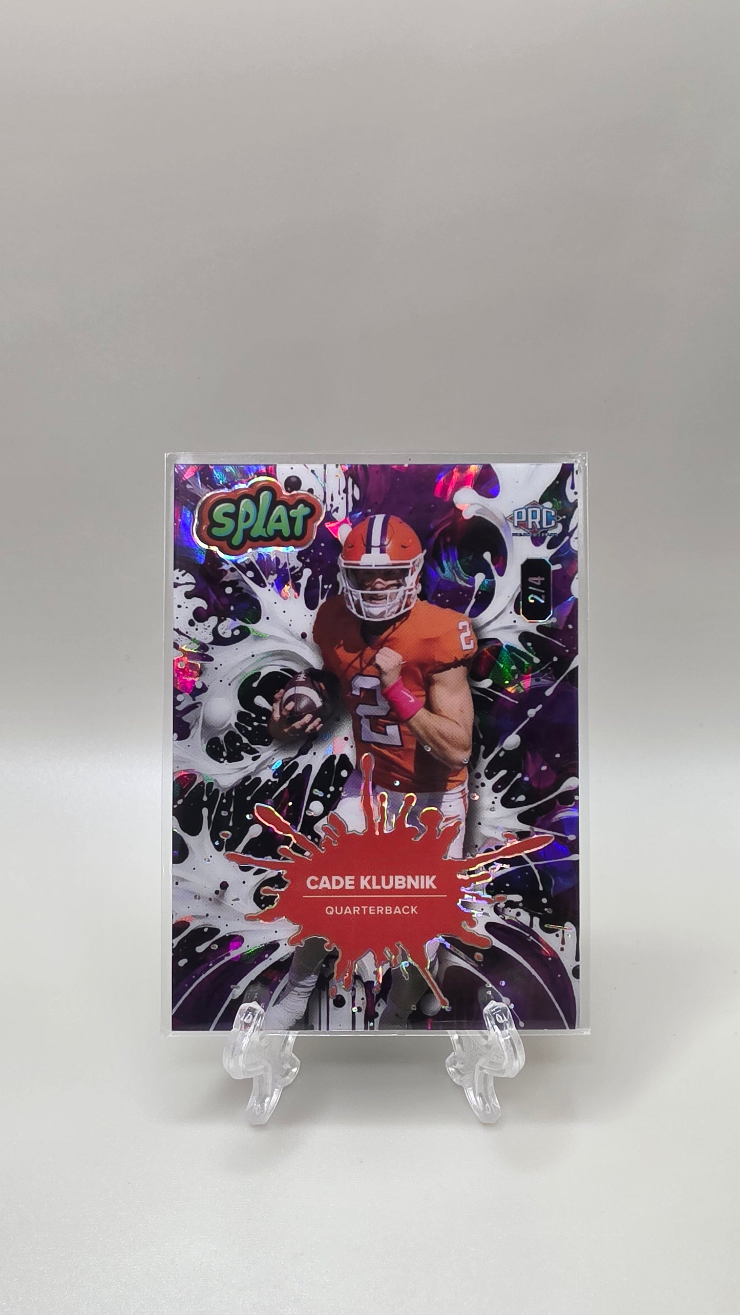 2025 Wild Card Splat Cade Klubnik Purple /4 #SBPUR03-CK