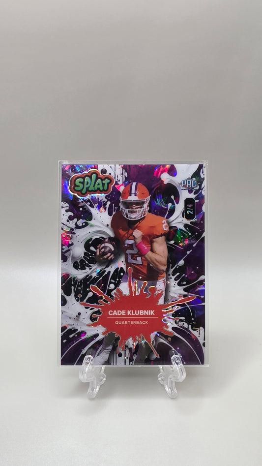 2025 Wild Card Splat Cade Klubnik Purple /4 #SBPUR03-CK