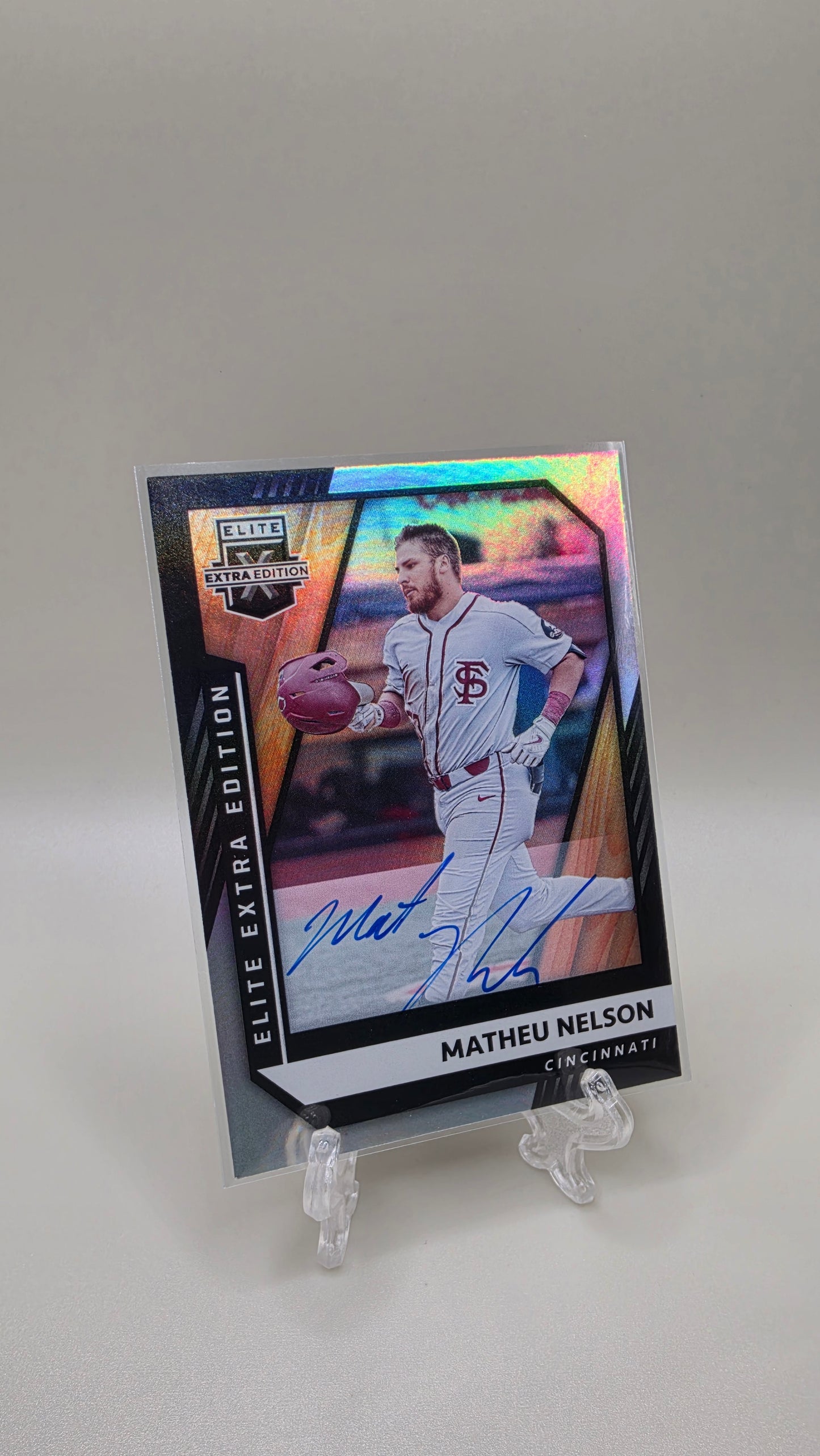 2021 Panini Elite Extra Edition Matheu Nelson Auto Card # 35