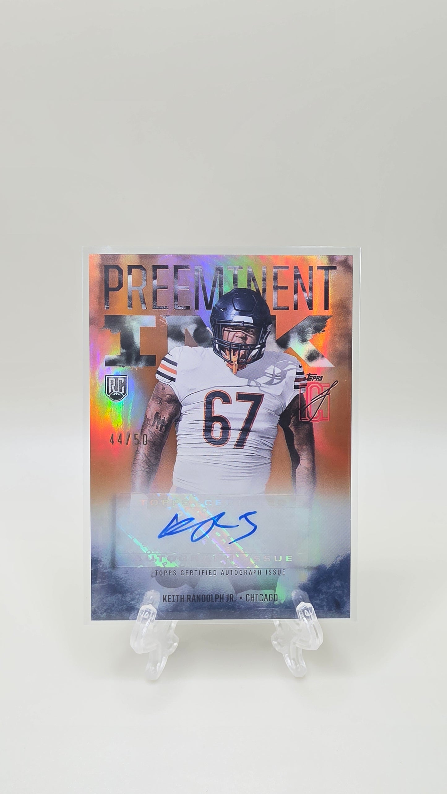 2025 Topps Signature Keith Randolph Jr Preeminent Ink Auto #/50 Card # PI-KR