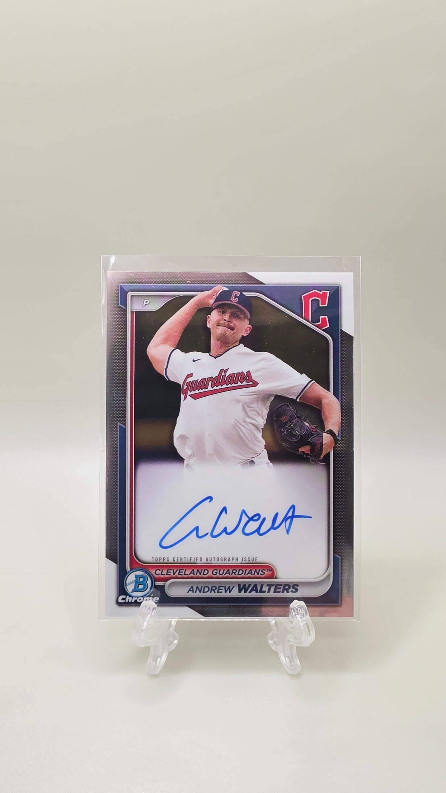 2024 Topps Bowman Chrome Andrew Walters Autograph Card # CPA-AW