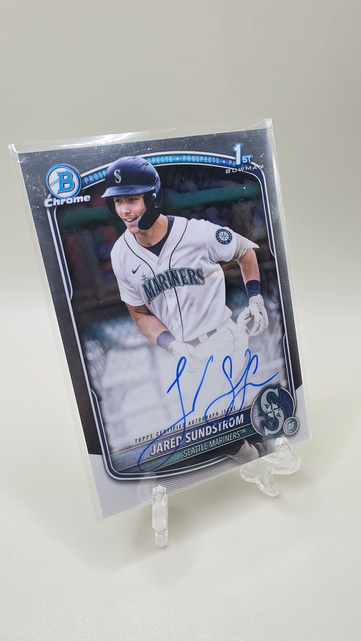 2025 Bowman Chrome Jared Sundstrom Base Auto Card # CPA-JSU