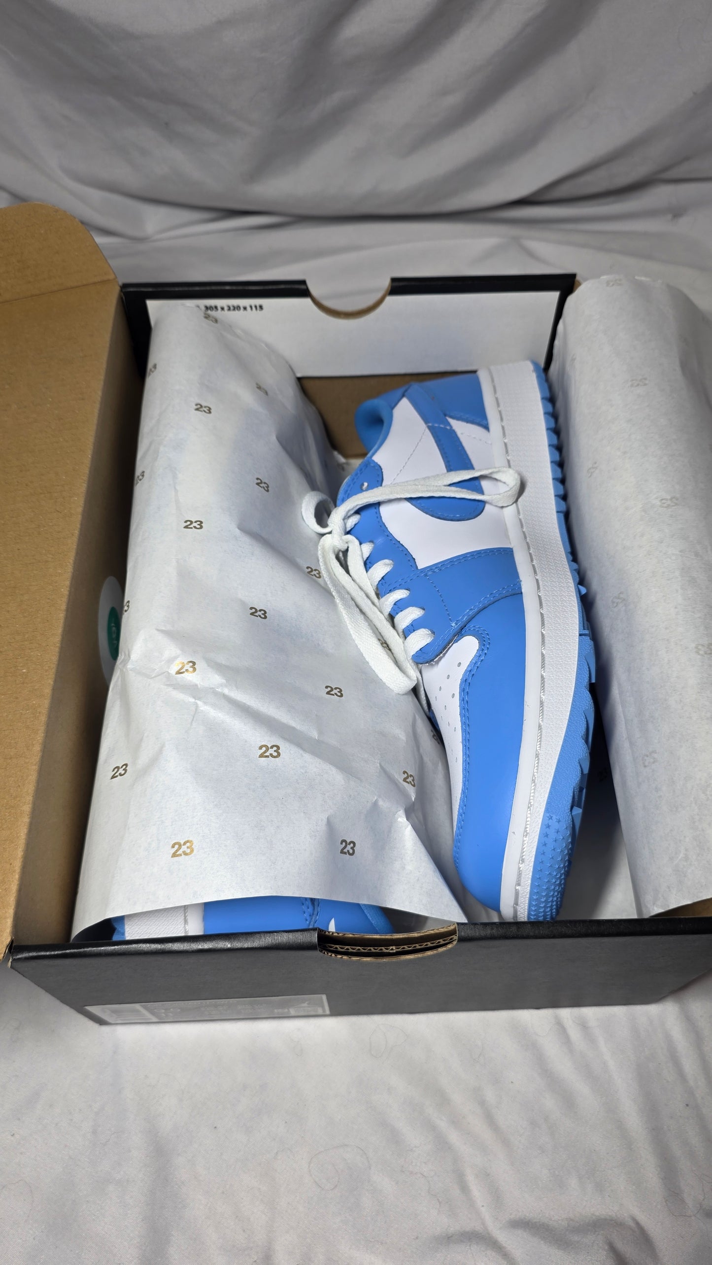 Nike Air Jordan 1 Low G M 9.5 Golf Shoes DD9315-100 NIB