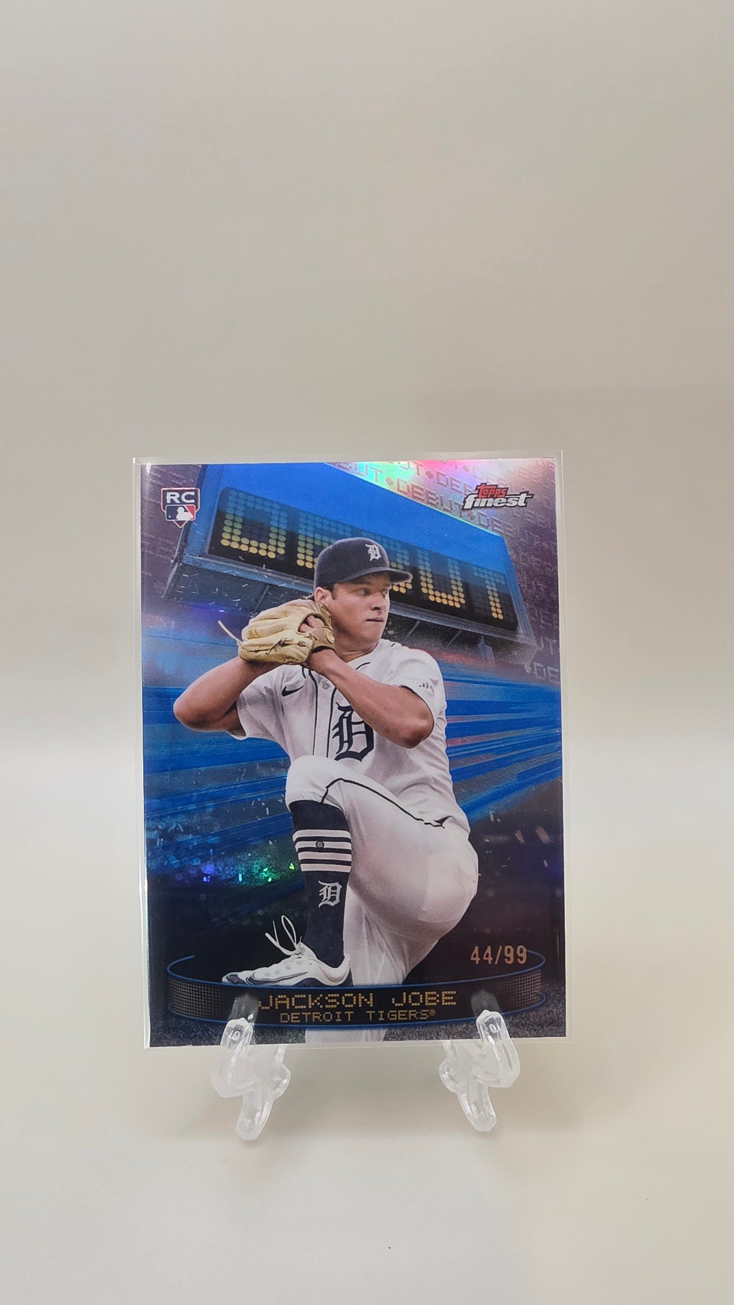 2025 Topps Finest Jackson Jobe Debut Blue RC /99 #D-23