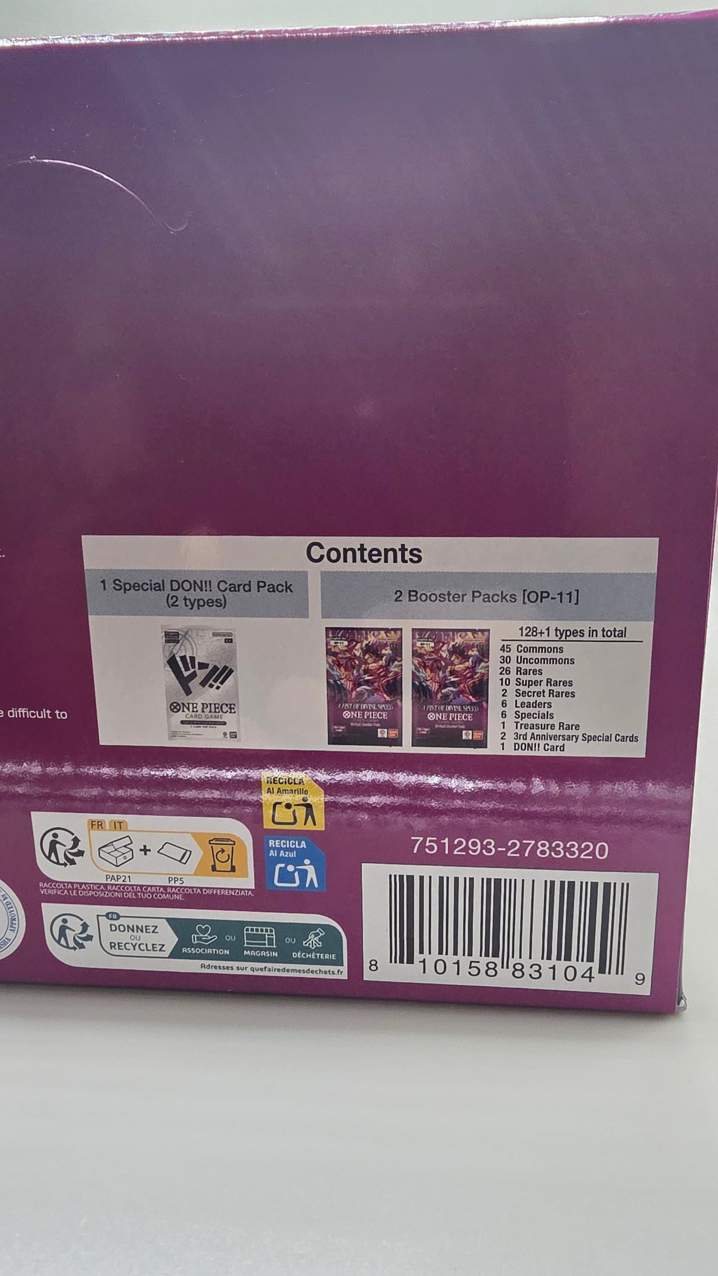 One Piece TCG OP11 Double Pack Set 7 Case A Fist of Divine Speed ENGLISH (x8 Double Packs)