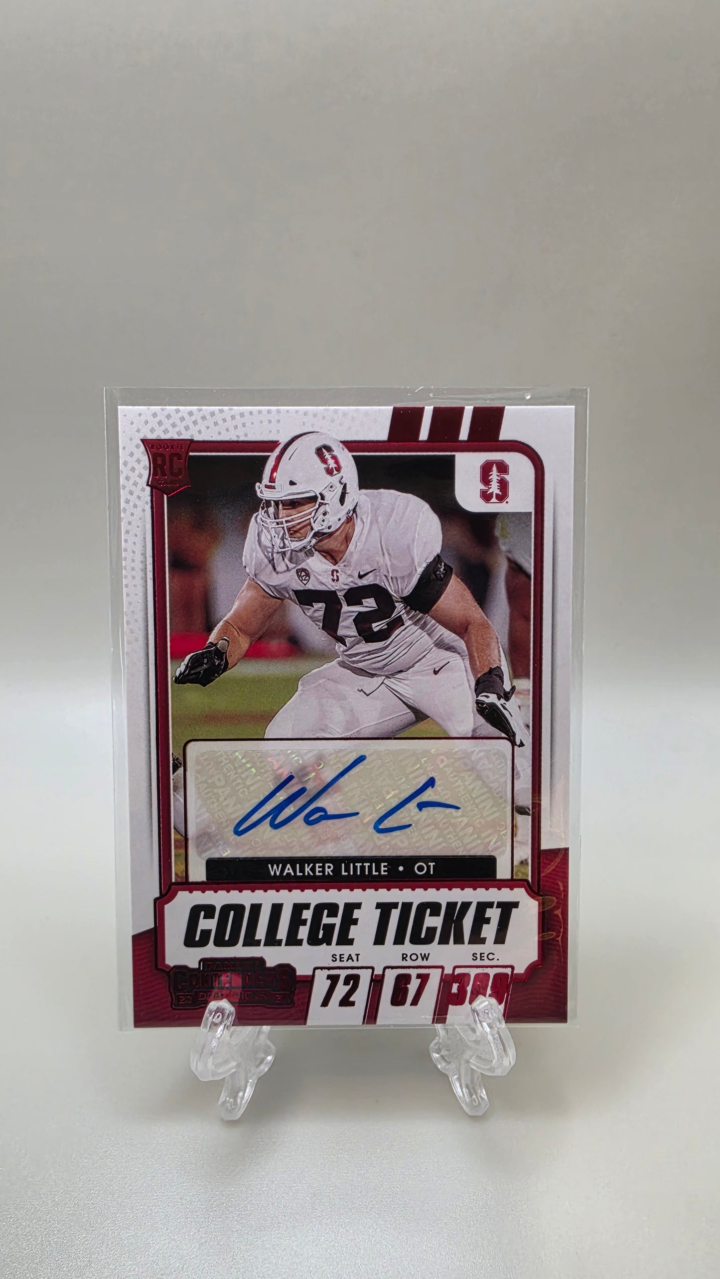 2021 Contenders Walker Little Red College Ticket Auto #221