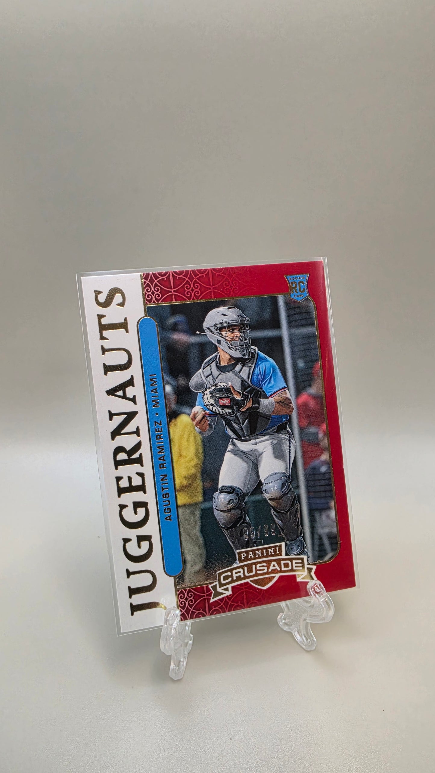 2025 Panini Crusade Agustin Ramirez Red Juggernauts /99 #27