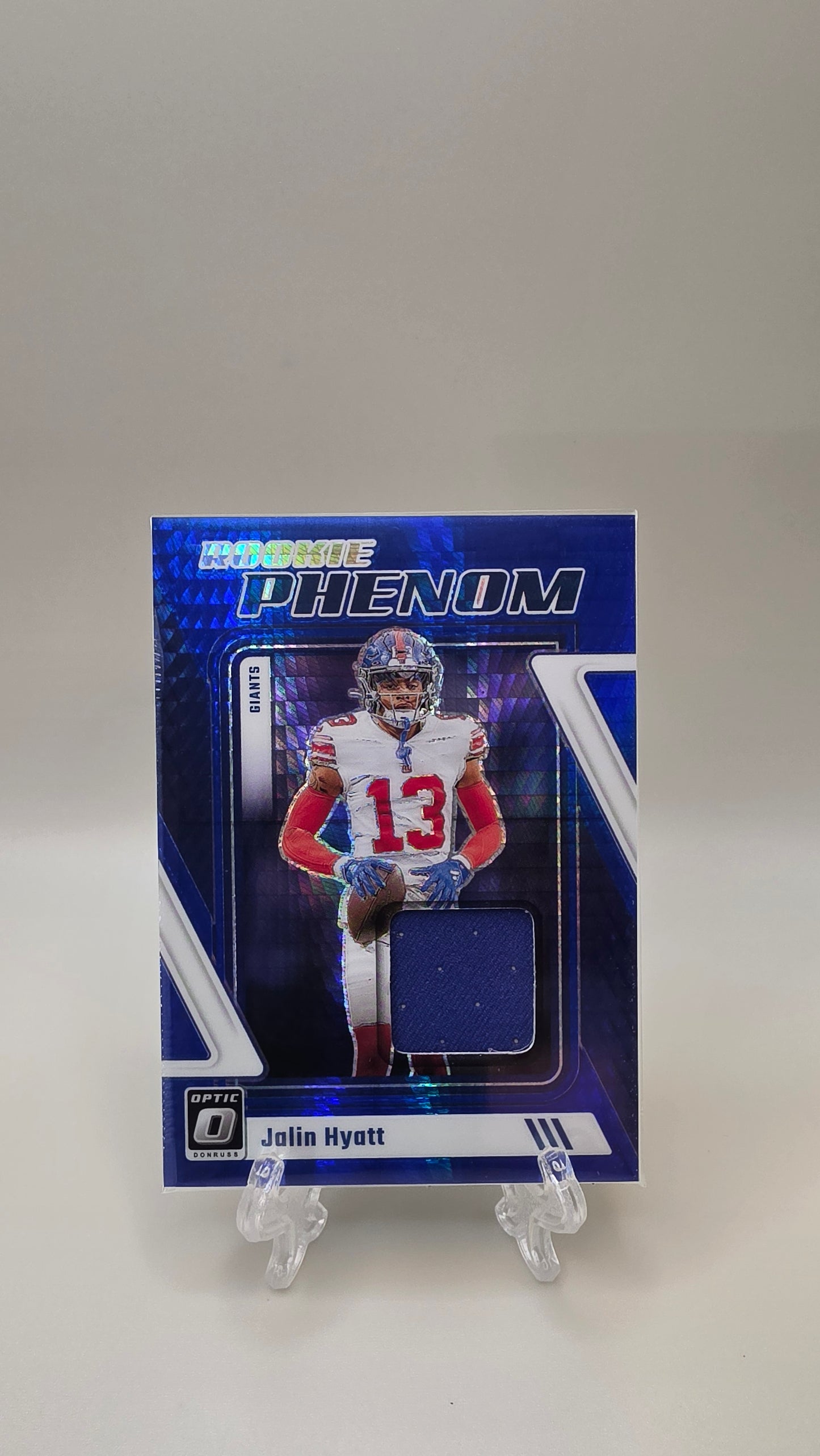 2023 Donruss Optic Jalin Hyatt Blue Rookie Phenom Mem #RP-JHY