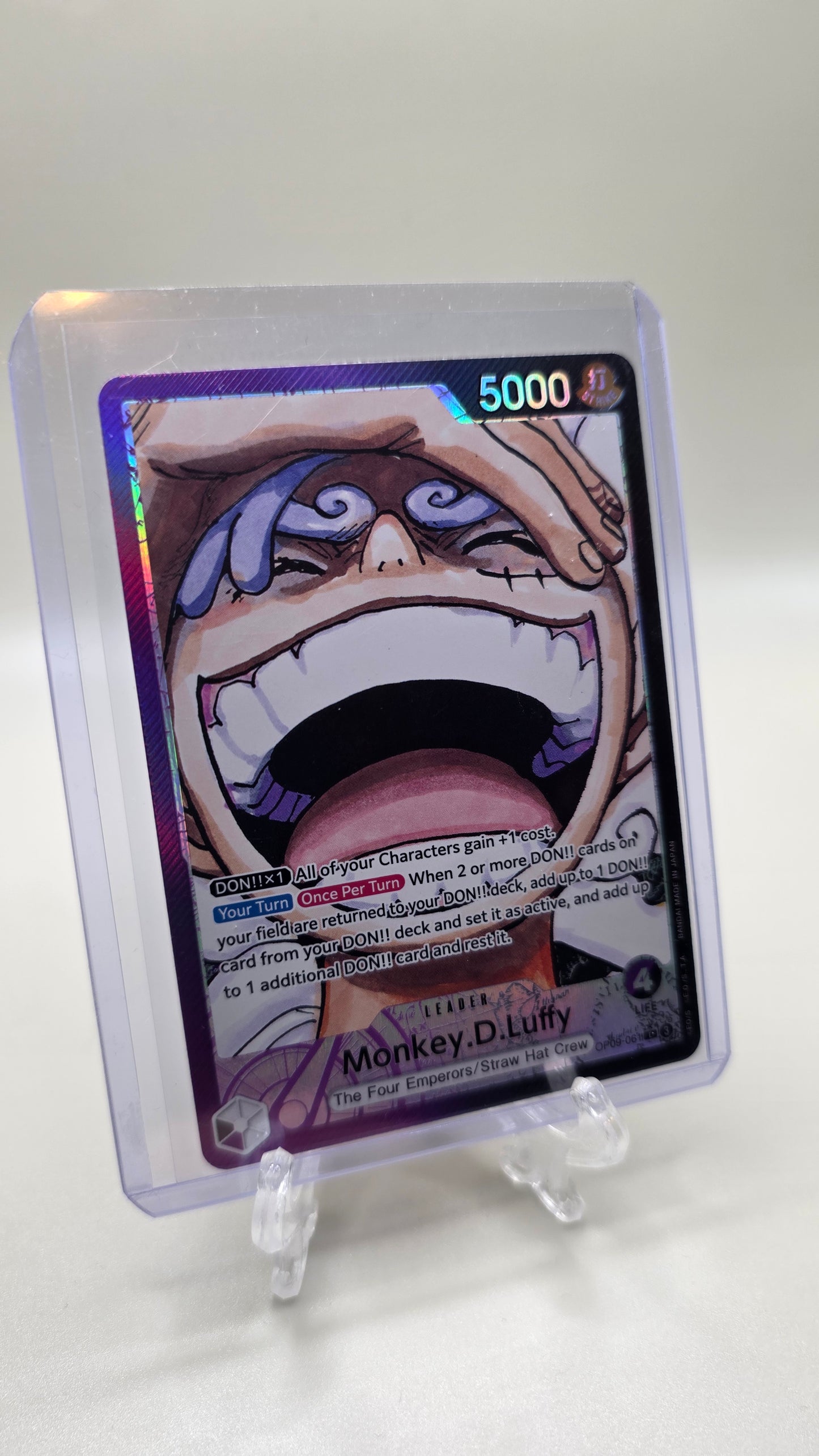 Monkey.D.Luffy OP09-061 L⭐ Alt Art One Piece TCG (Emperors in the New World Set) English
