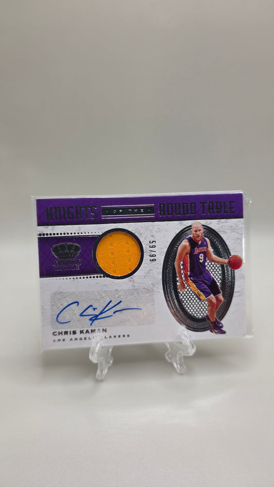 2020–21 Crown Royale Knights of the Round Table Chris Kaman Patch Auto #/99 Card CR-CKM