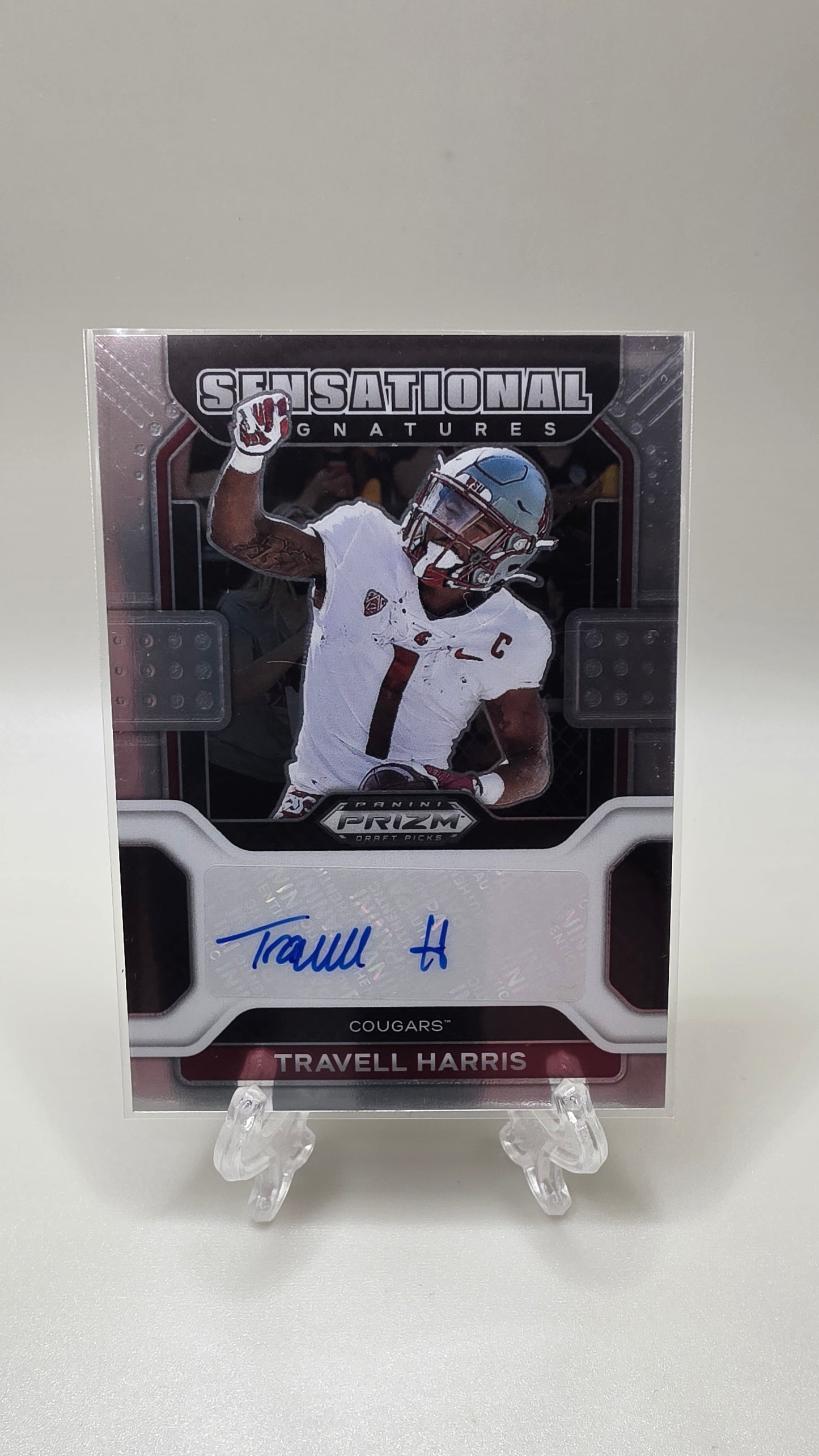 2022 Panini Prizm Draft Picks Sensational Signatures Travell Harris Auto Card # SS-THA