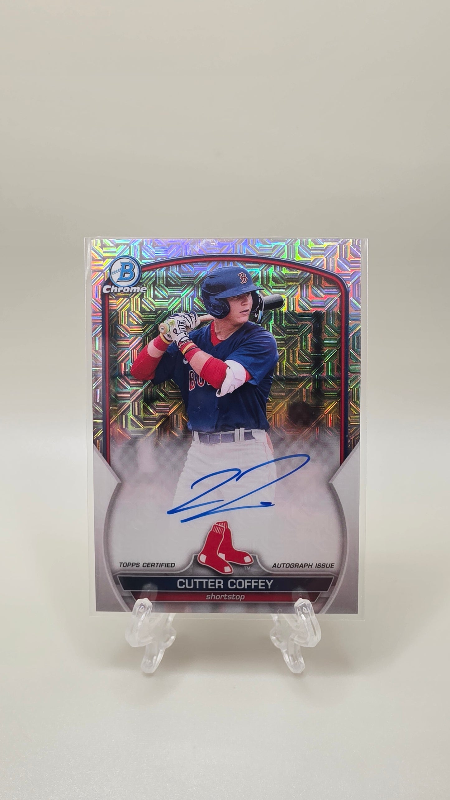 2023 Topps Bowman Chrome Cutter Coffey Auto Card #BMA-CC