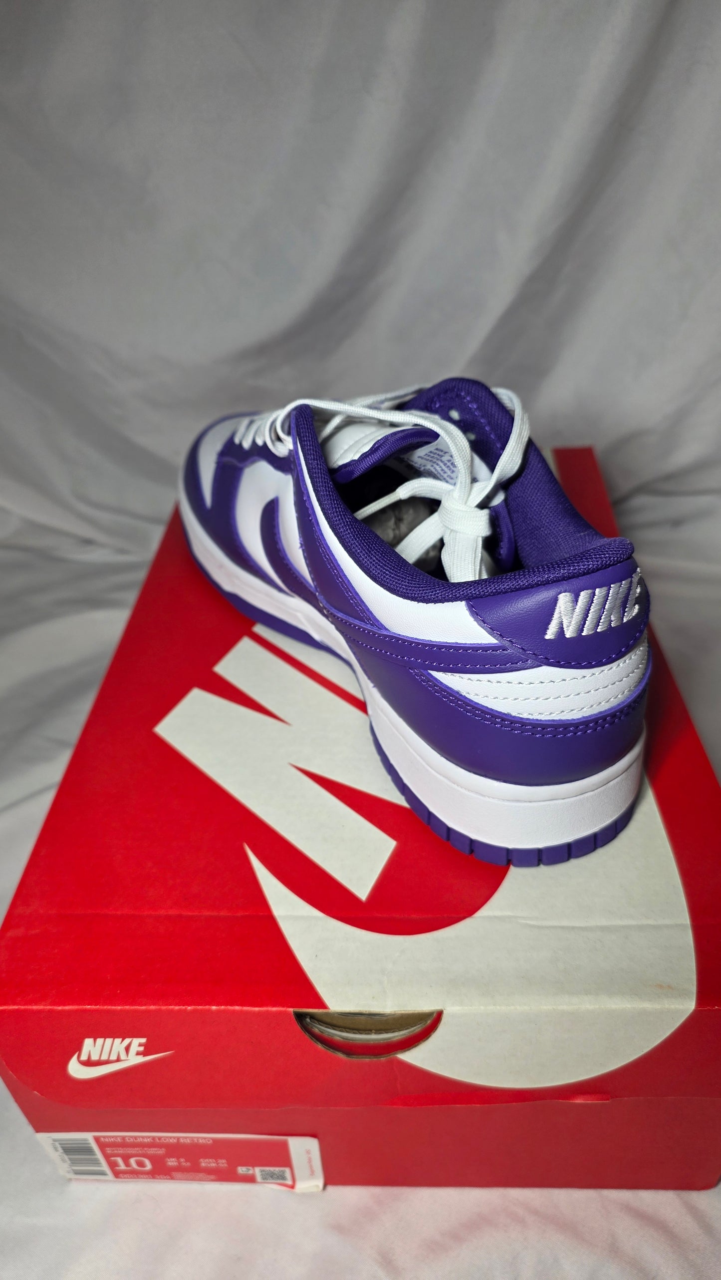 Nike SB Dunk Low Retro Court Purple Mens 10 DD1291-104 NIB