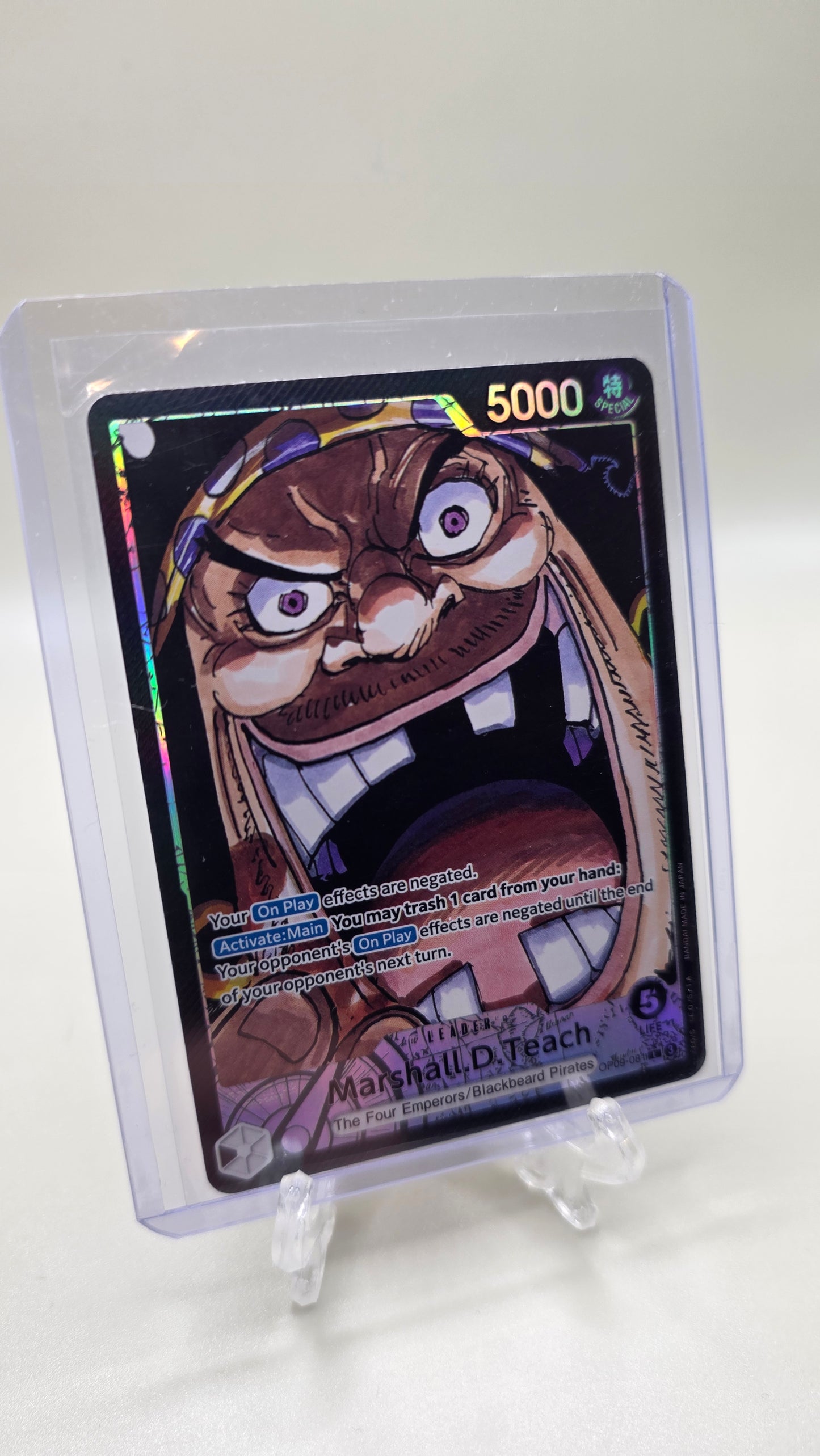 Marshall.D.Teach OP09-081 L⭐ Alt Art One Piece TCG (Emperors in the New World Set) English
