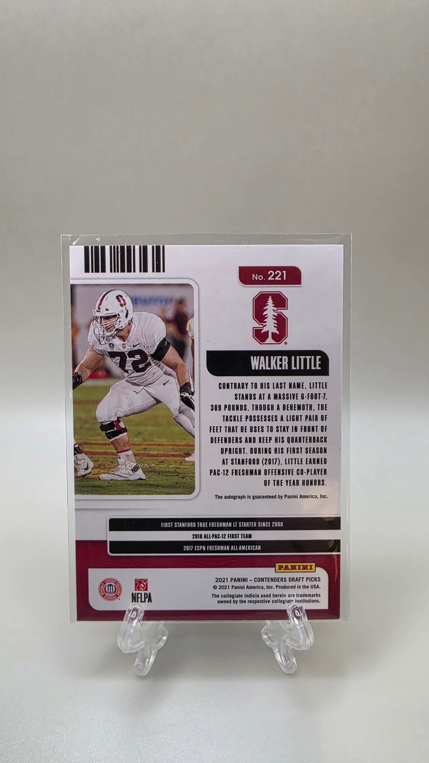 2021 Contenders Walker Little Red College Ticket Auto #221