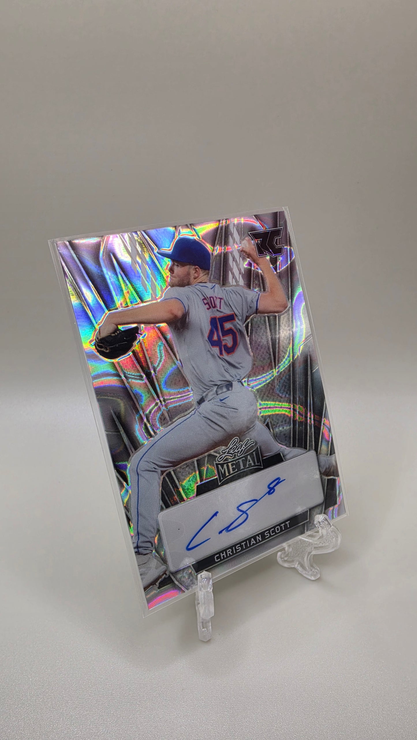 2024 Leaf Metal Christian Scott Silver Auto #/25 Card # BA-CS1