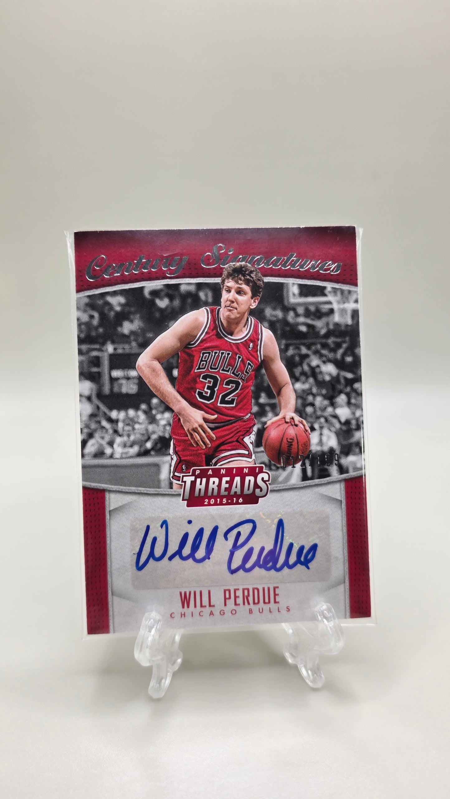 2015-16 Panini Threads Century Signatures Will Purdue Auto # /199 Card # CS-WPD