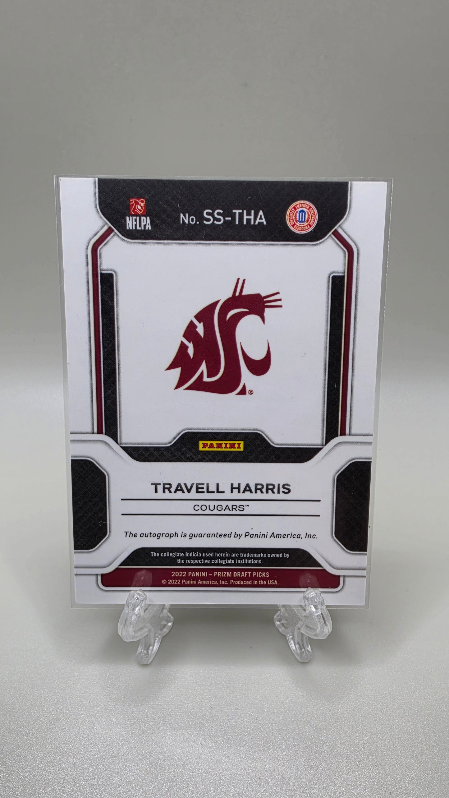 2022 Panini Prizm Draft Picks Sensational Signatures Travell Harris Auto Card # SS-THA